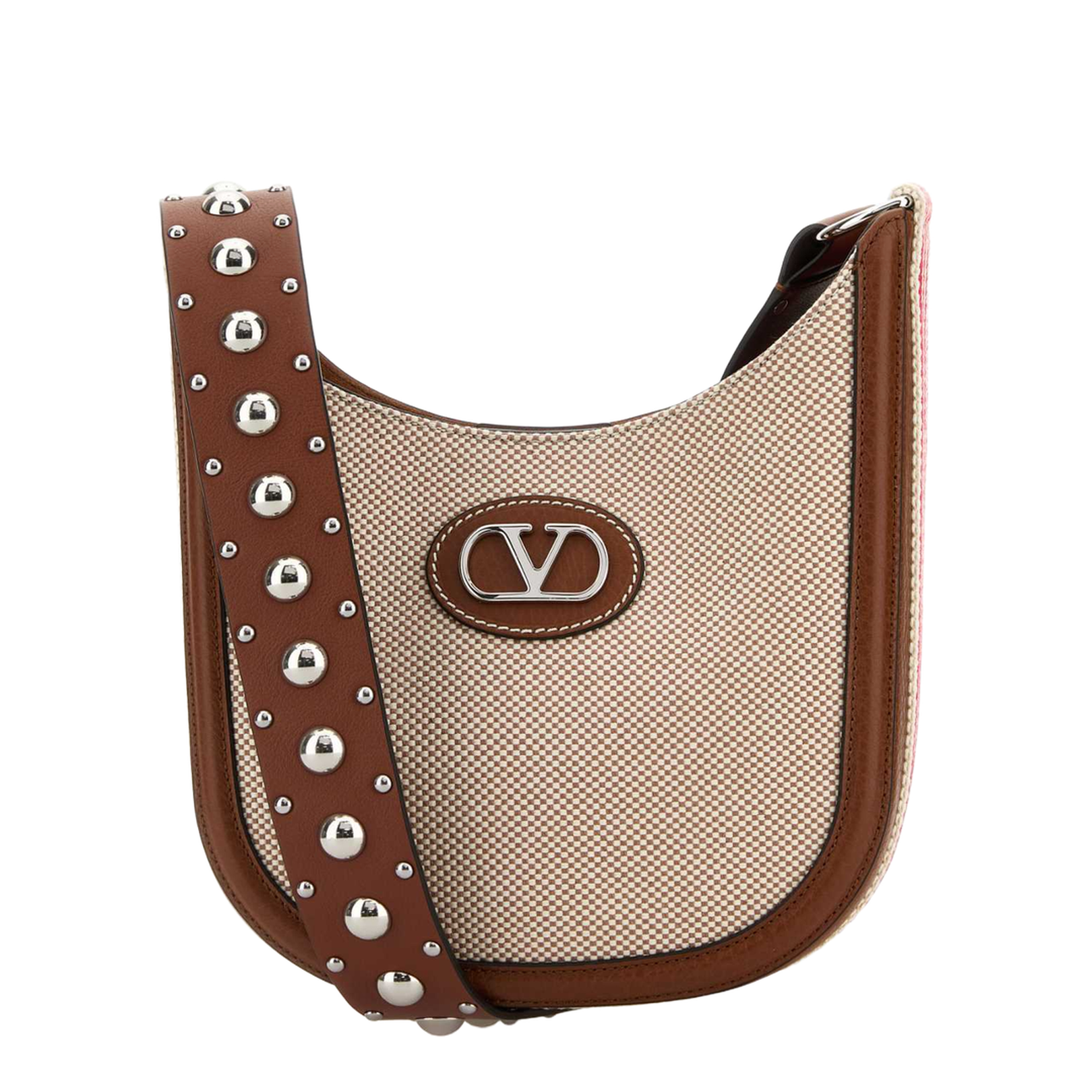 Two-Tone Canvas Vlogo Signature Crossbody Bag - Image 1