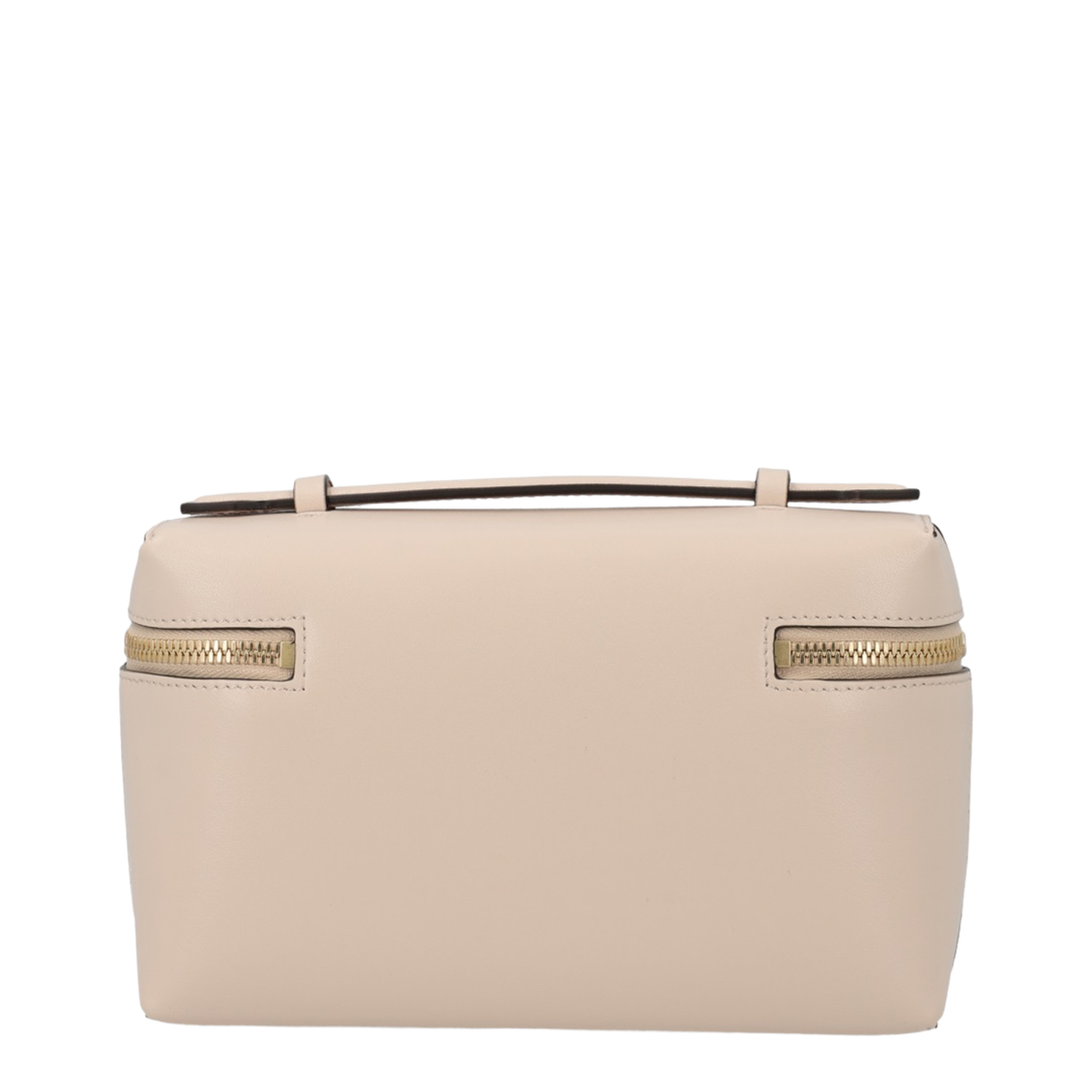 Vanity Crossbody Bag In Shiny Calf Leather - Pale Rose - Image 3