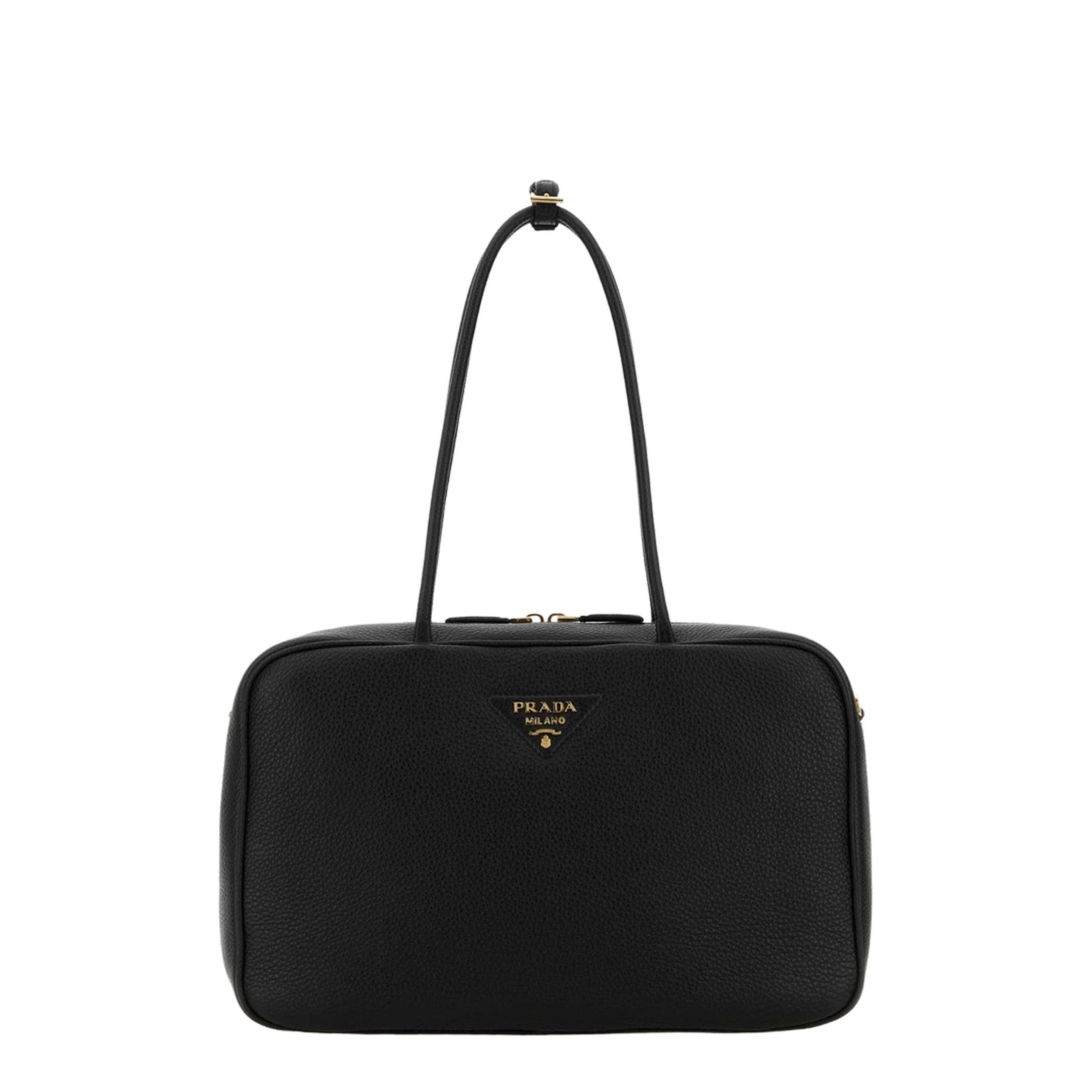Black Leather Shoulder Bag - Image 1