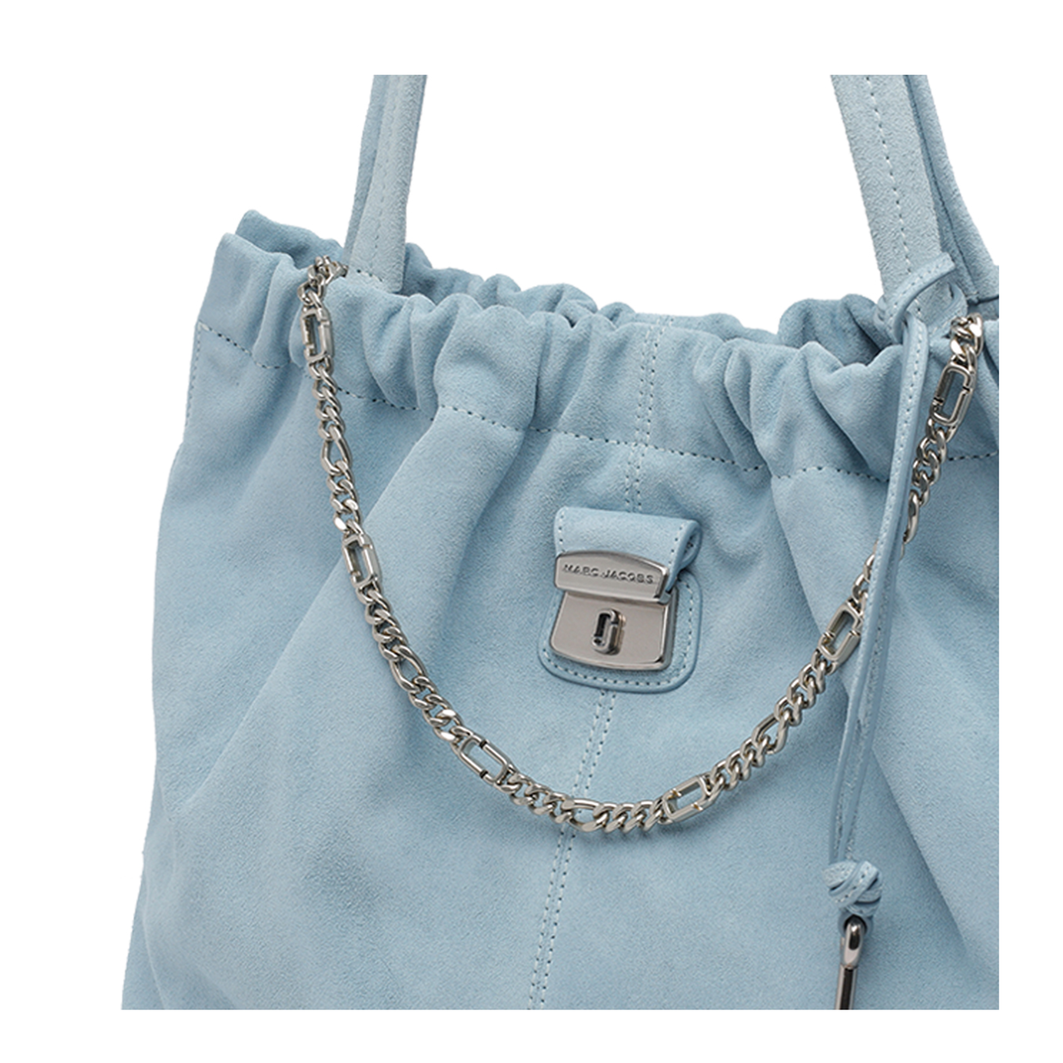 Cristina Suede Tote Bag - Blue - Image 4