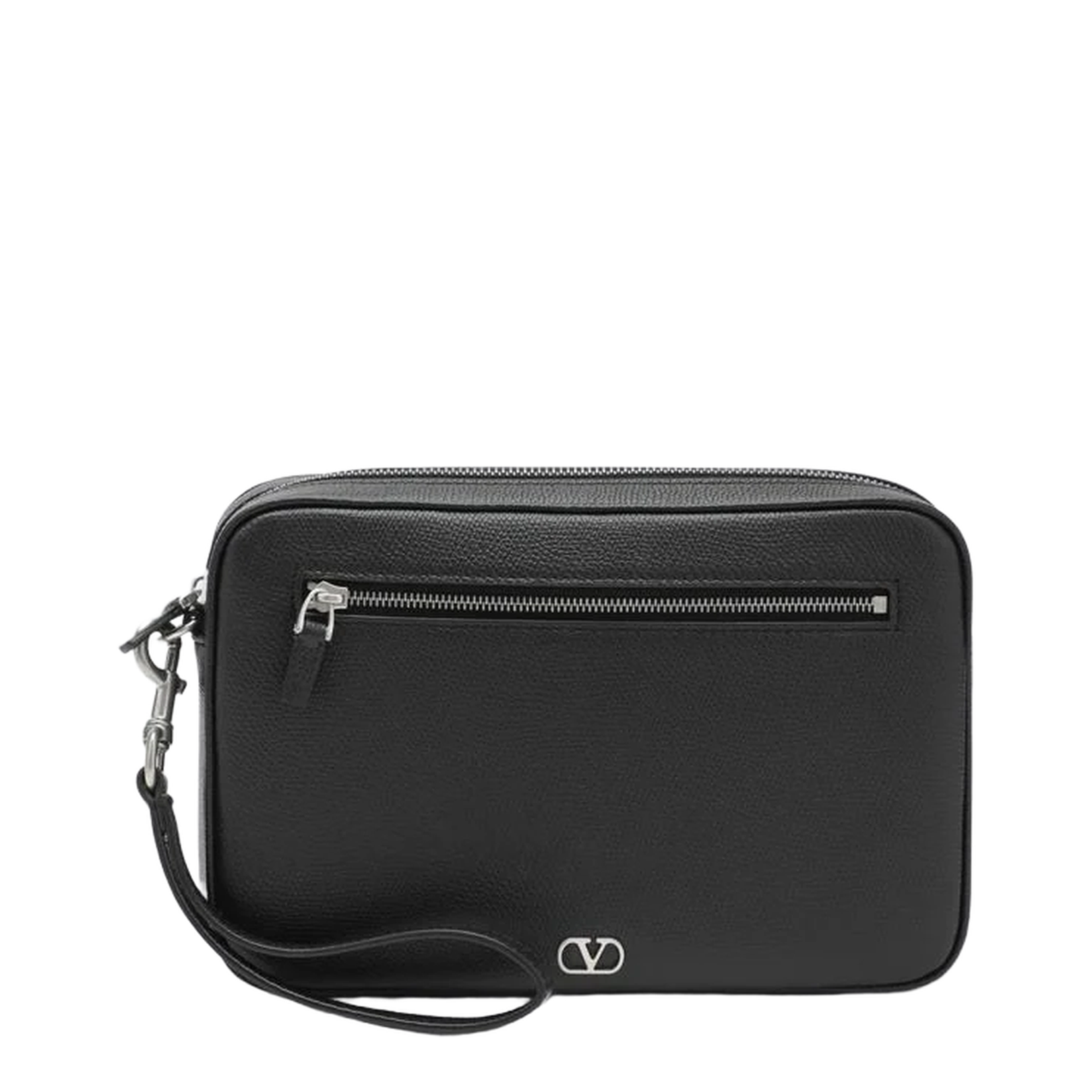 Vlogo Signature Clutch Calfskin Black - Image 1