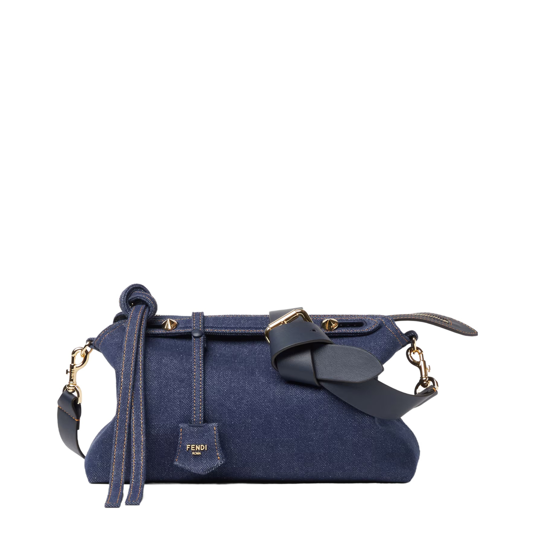 By The Way Soft Medium Cotton Boston Bag - Dark Blue - Image 2