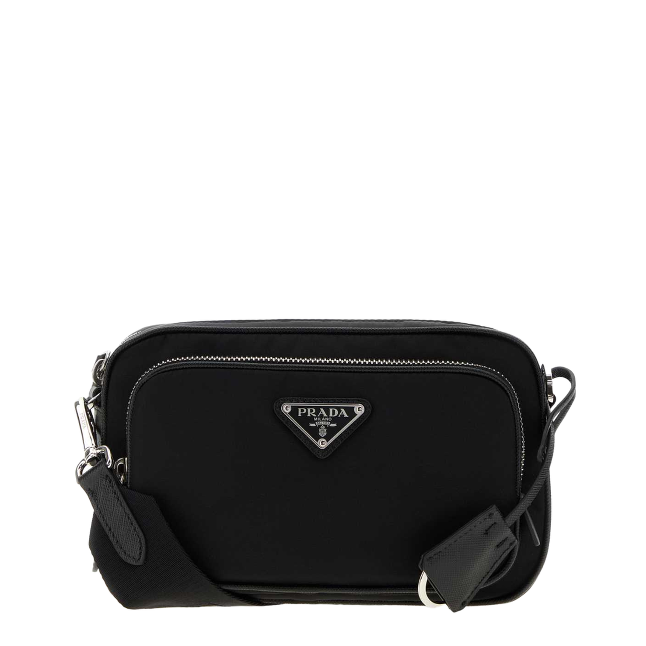 Re-Nylon Mini Nylon Shoulder Bag - Black - Image 1