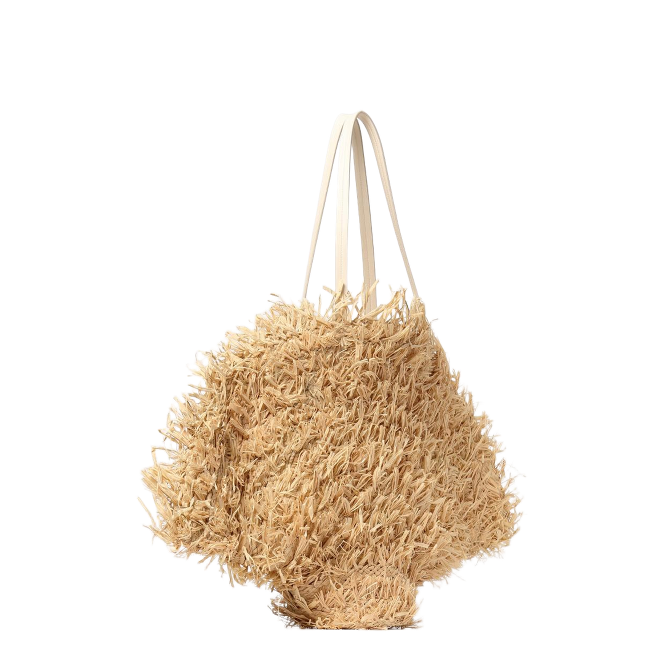 Très Vivier Large Raffia Shopping Bag - Natural - Image 4