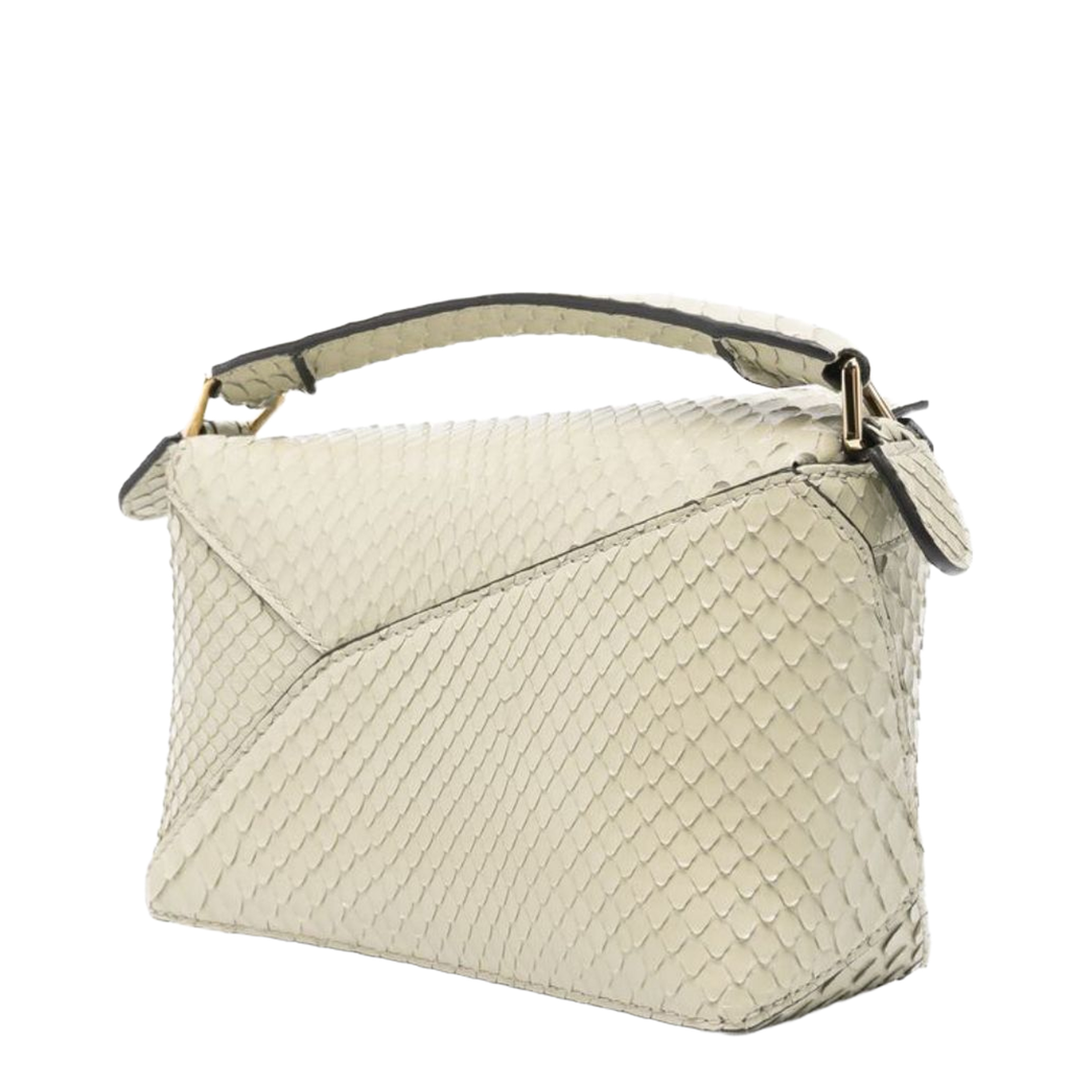 Puzzle Edge Mini Calfskin Top-Handle Bag - Black - Image 5