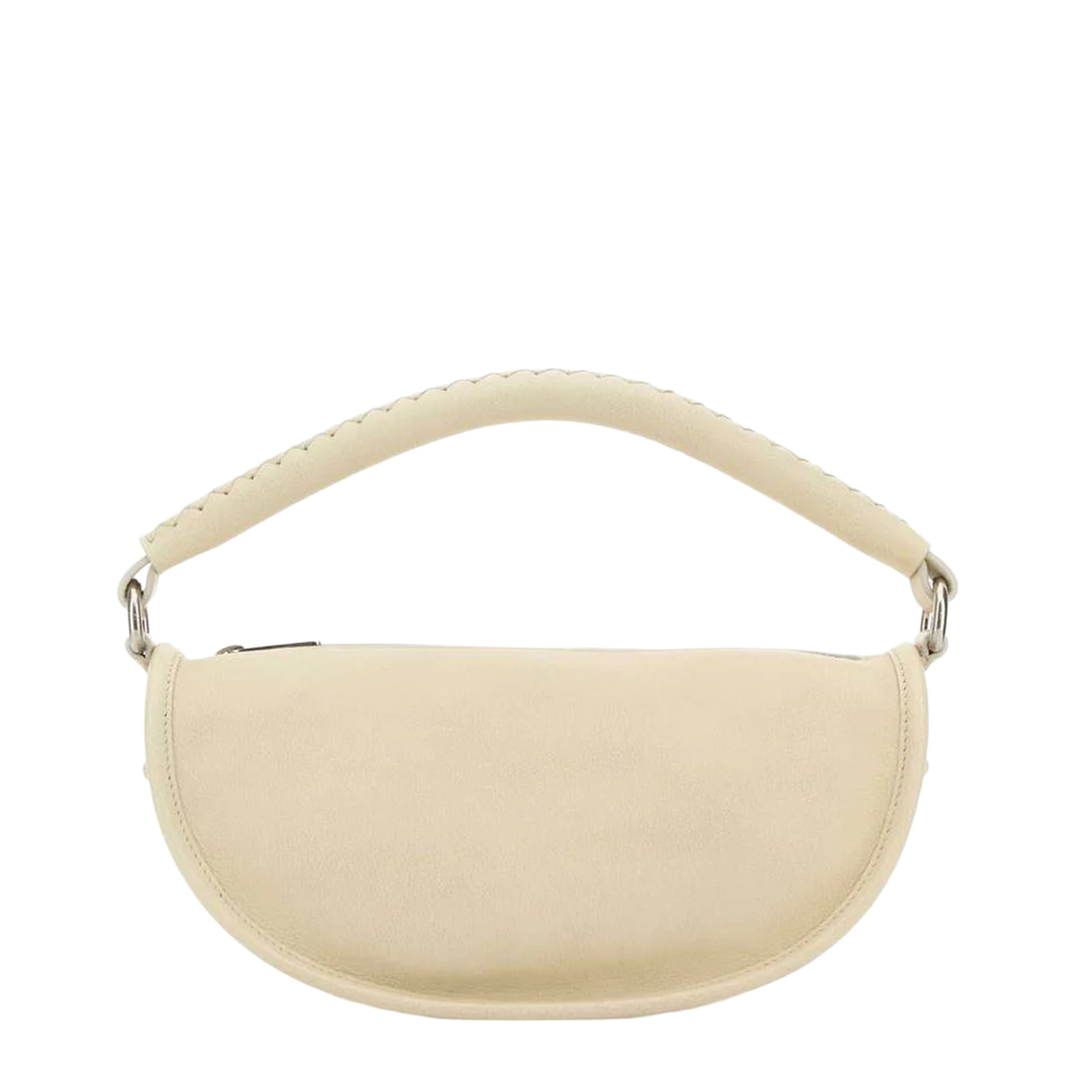 B-Clip Calf Grain Leather Shoulder Bag - Ivory/White - Image 1