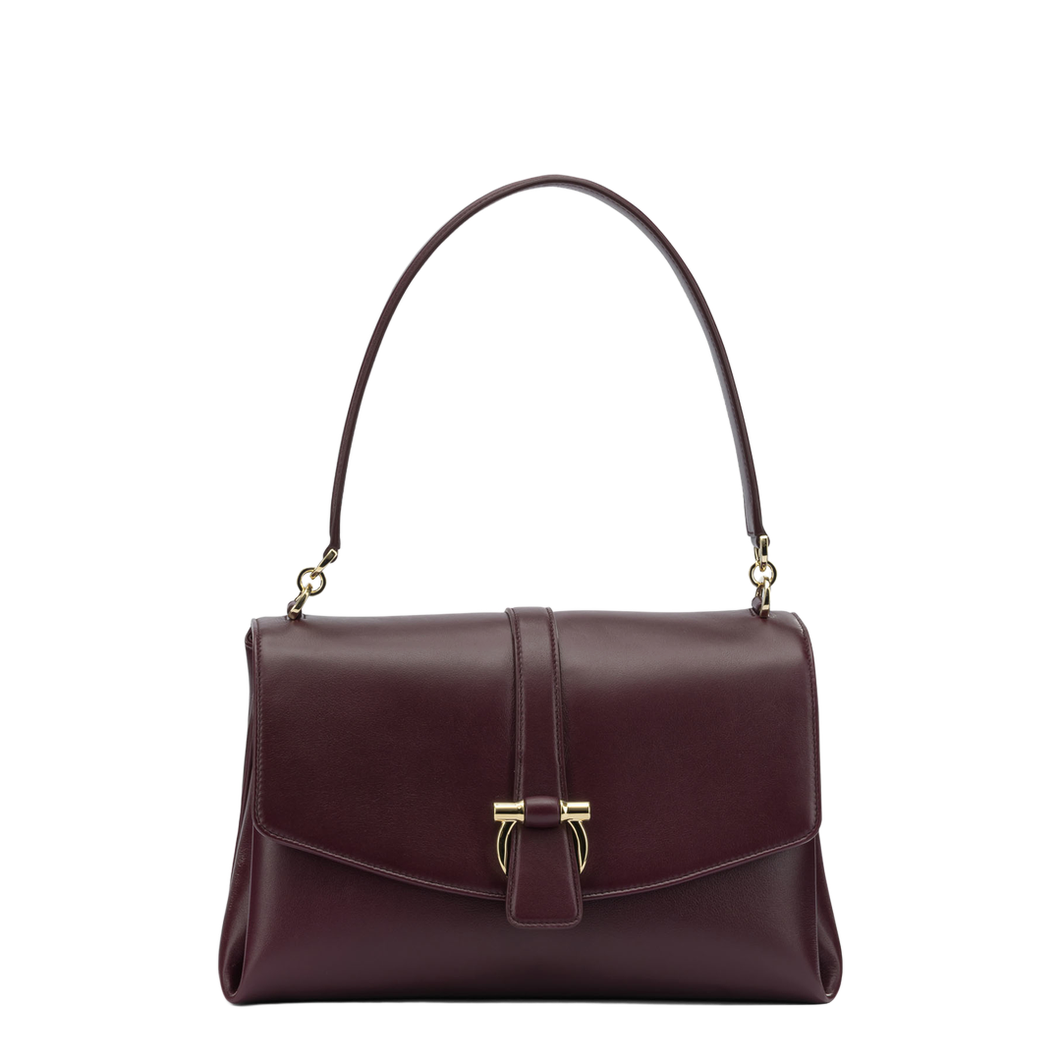 Leather Handbag Maroon - Image 1