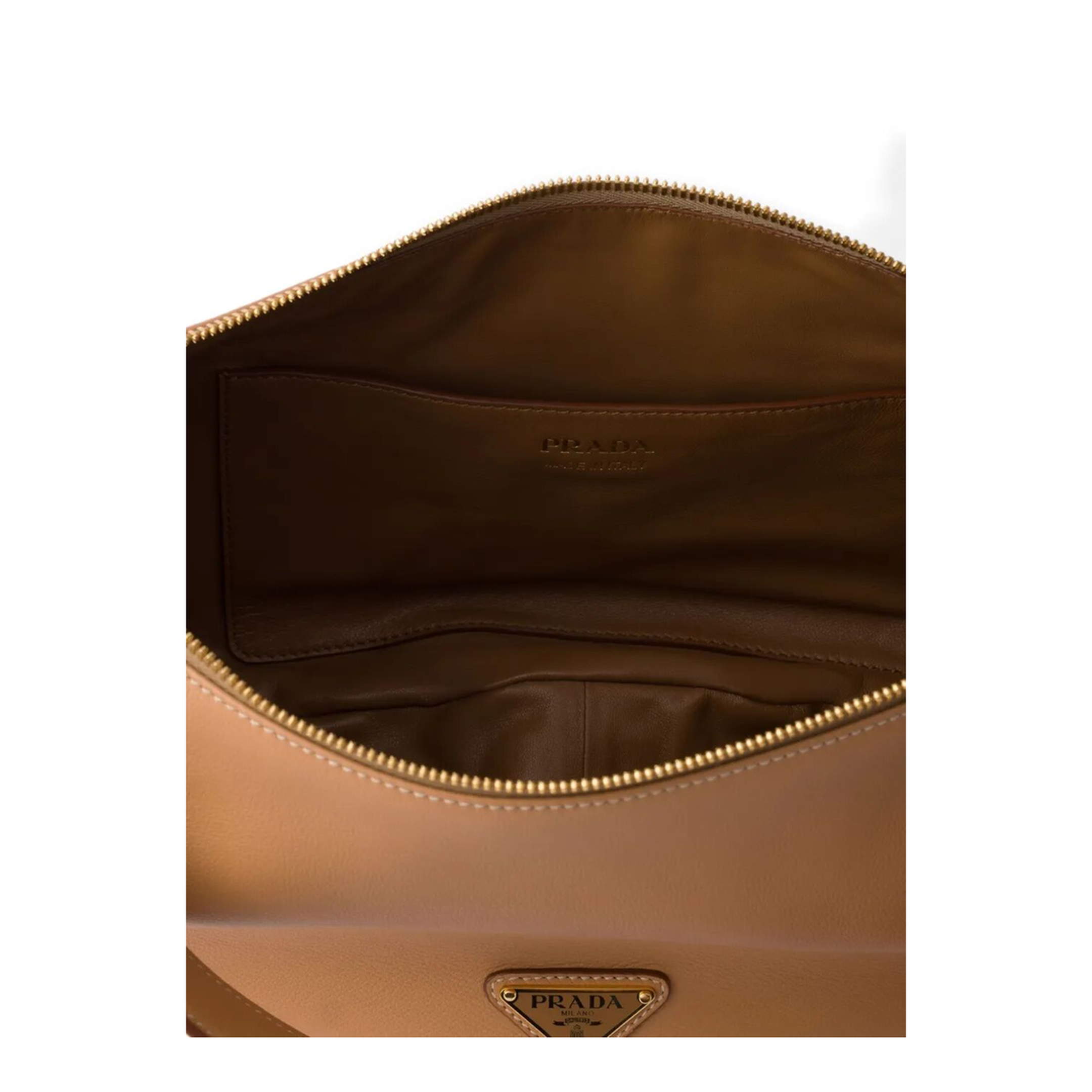 Peach Leather Large Crossbody Bag - Image 4