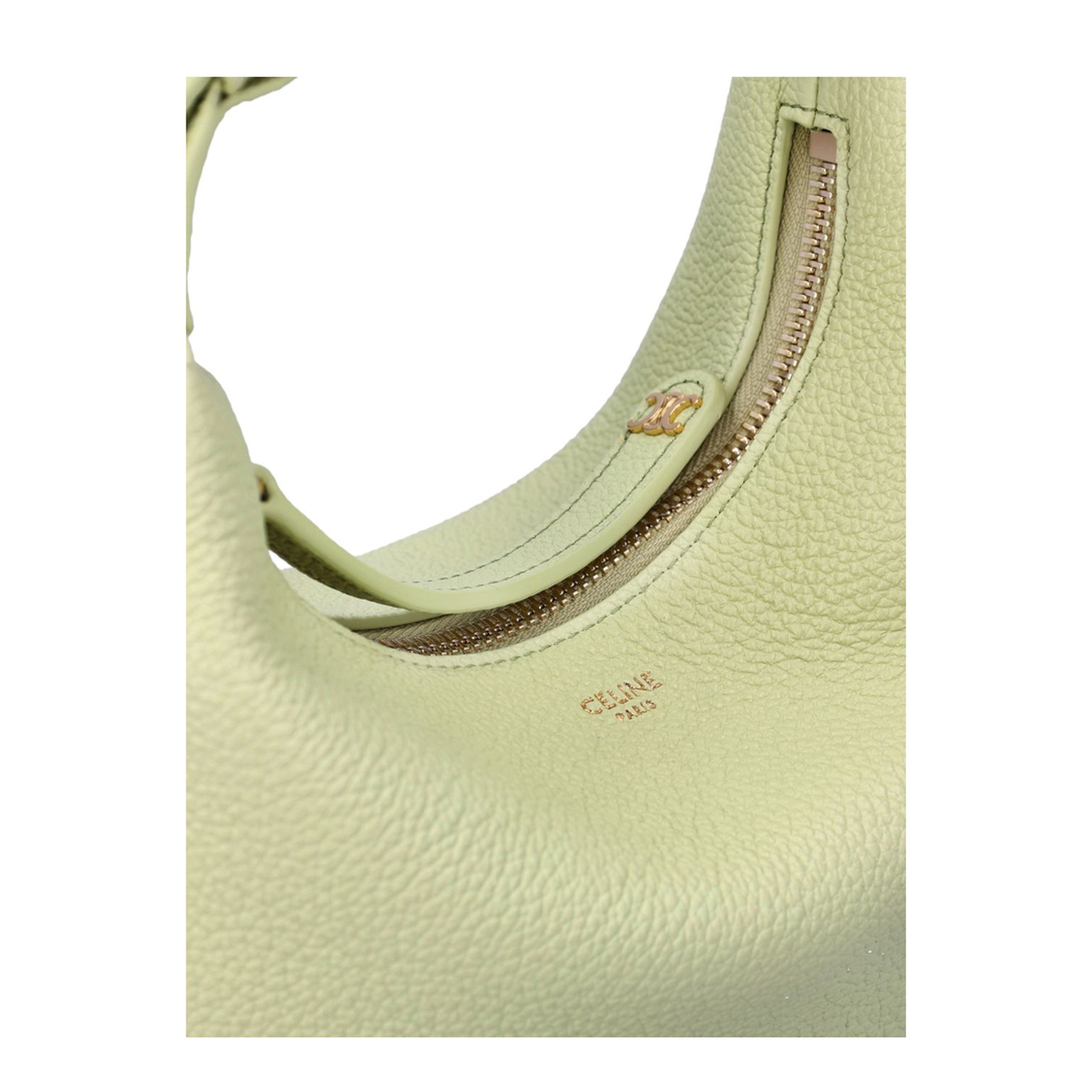 Lulu Grained Calfskin Shoulder Bag - Soft Lime - Image 4