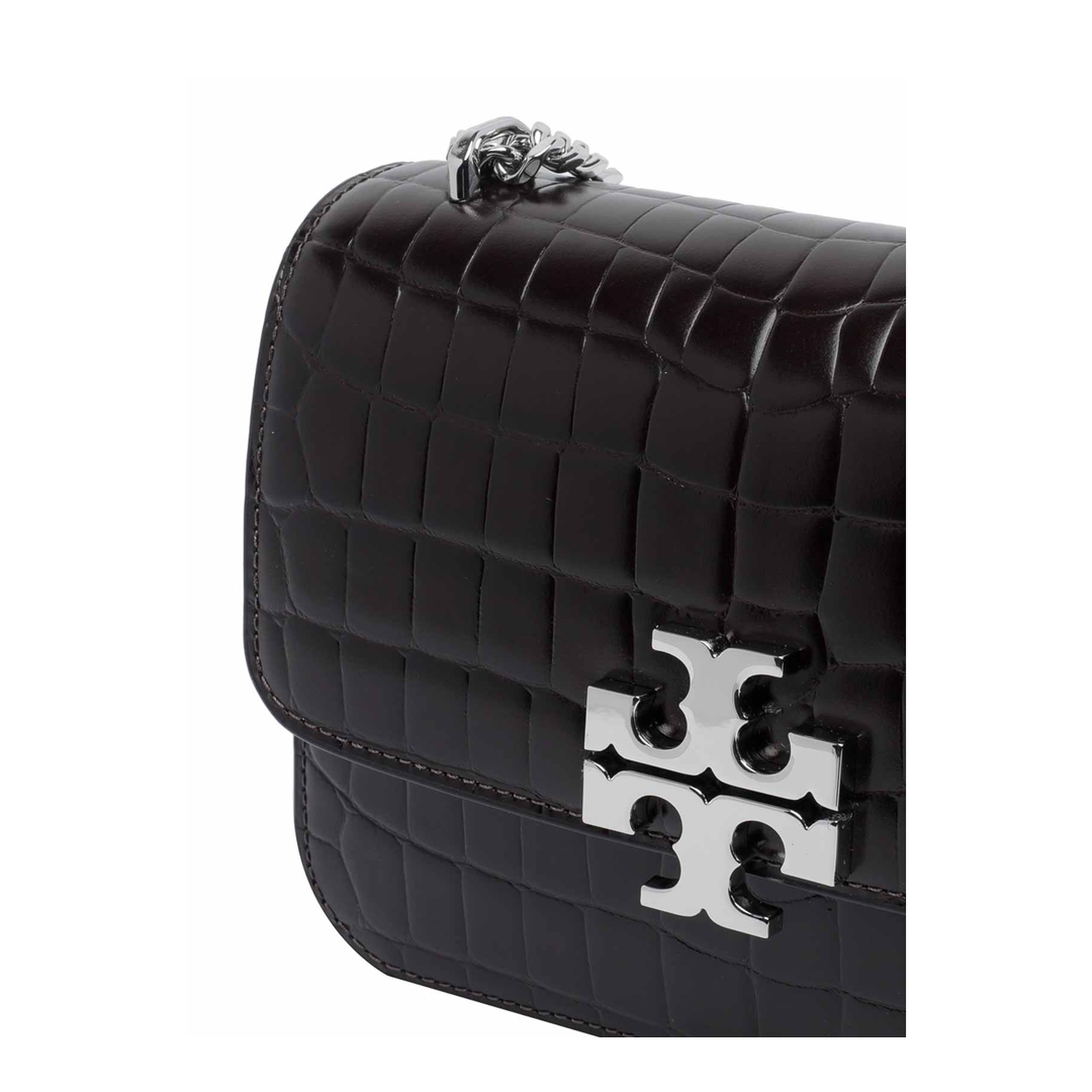 Eleanor Small Croc-Embossed Convertible Shoulder Bag - Albarossa - Image 4