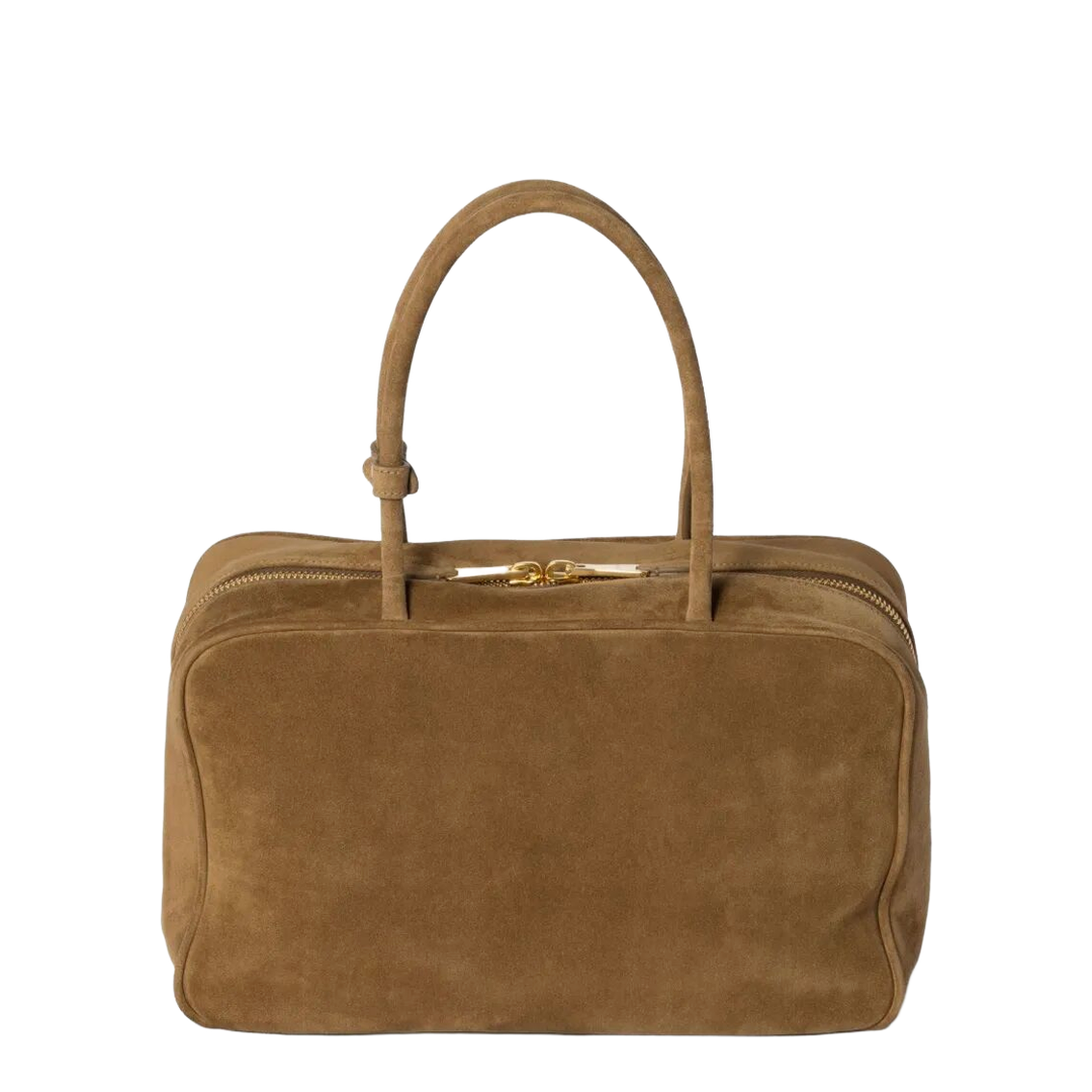 Beau Medium Suede Top-Handle Bag - Olive Green - Image 2