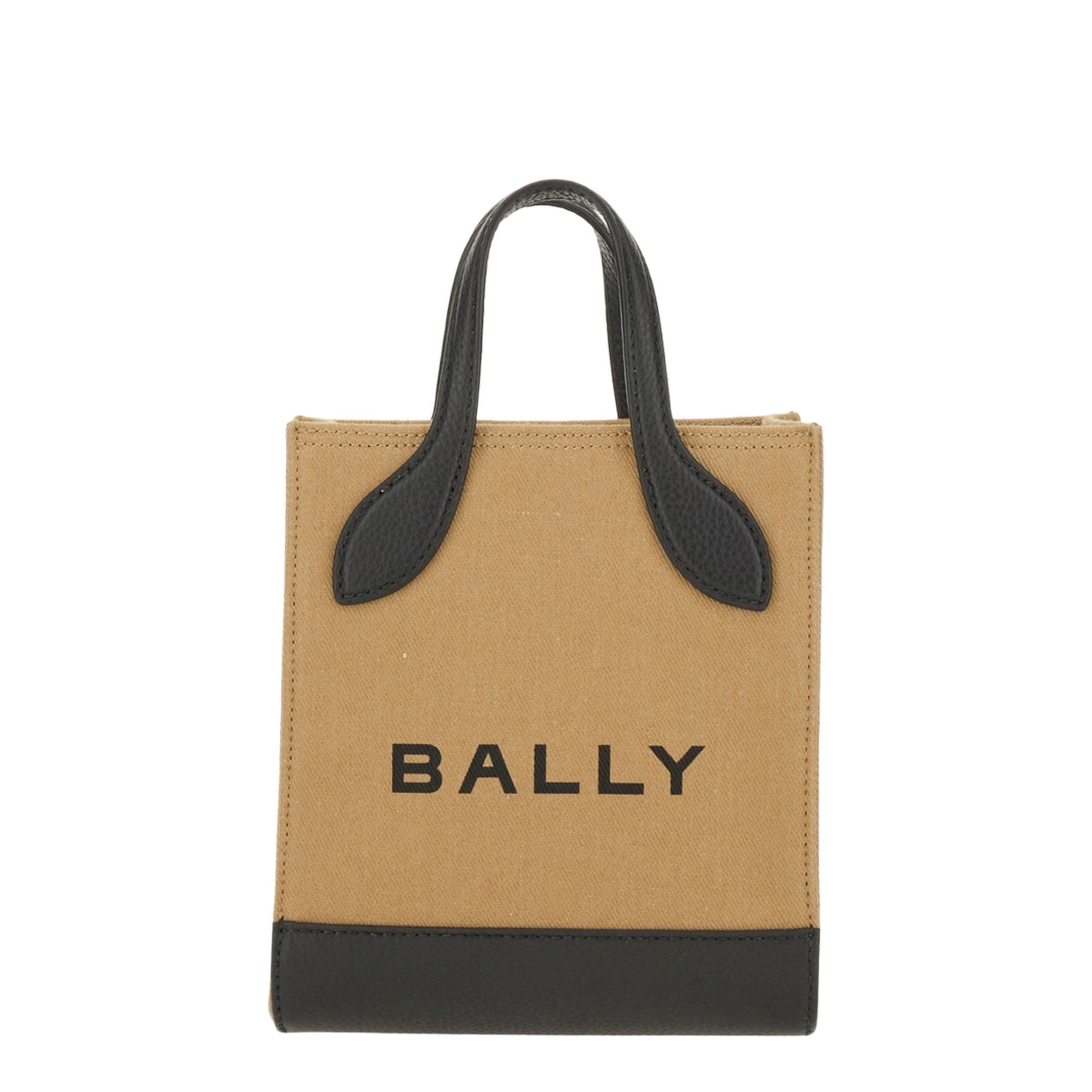 Bar Mini Tote Leather Tote - Sand - Image 1