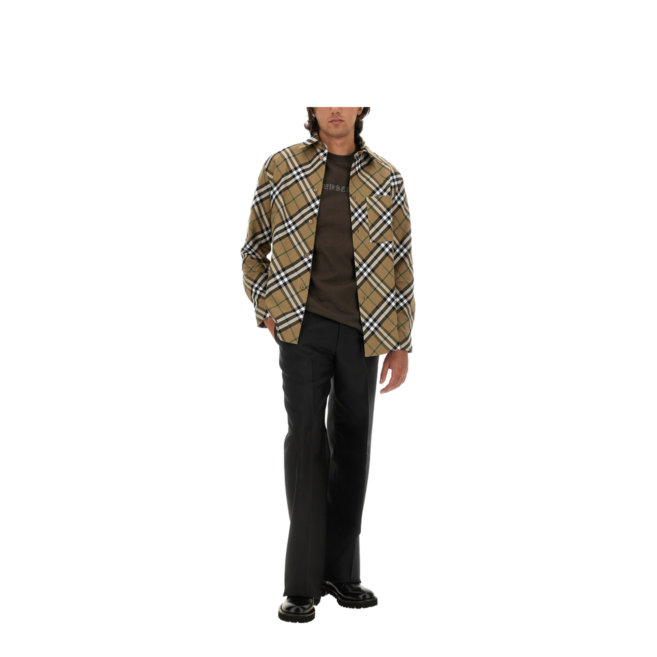 Shirt with Check Pattern - Image 2