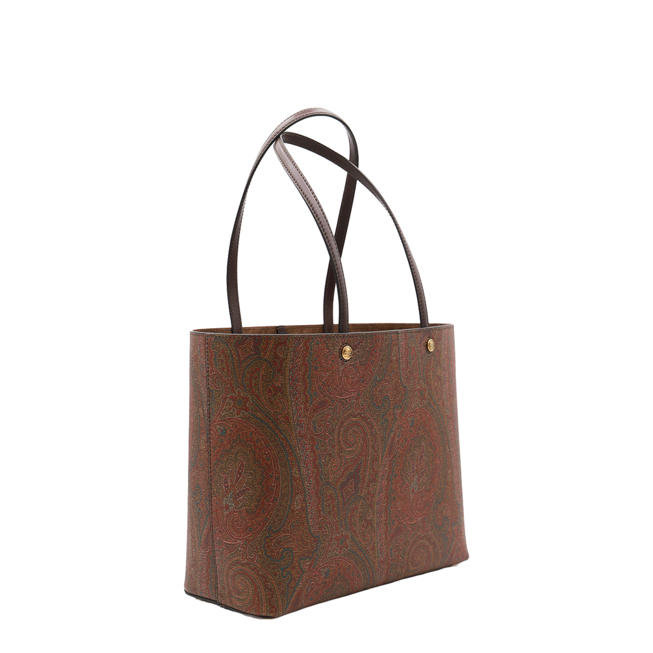 Essential Medium Paisley Jacquard Tote Bag - Brown - Image 3