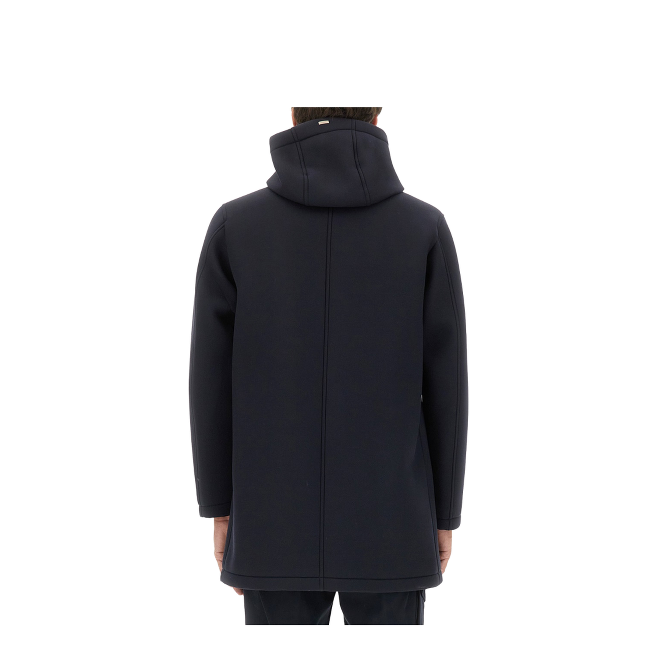 Long Parka in Three Layers Scuba - Image 3