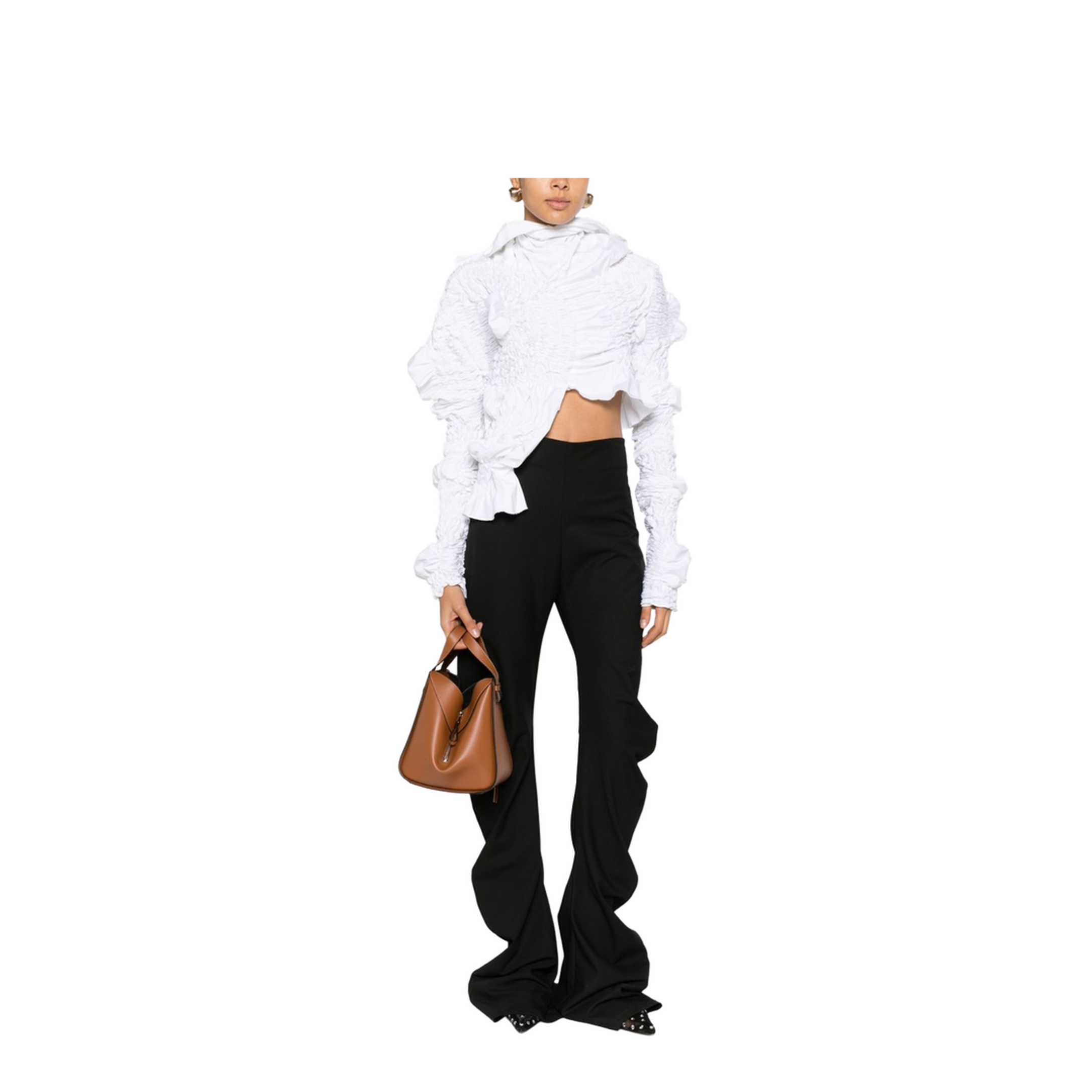 Hammock Compact Calfskin Tote - Tan - Image 2