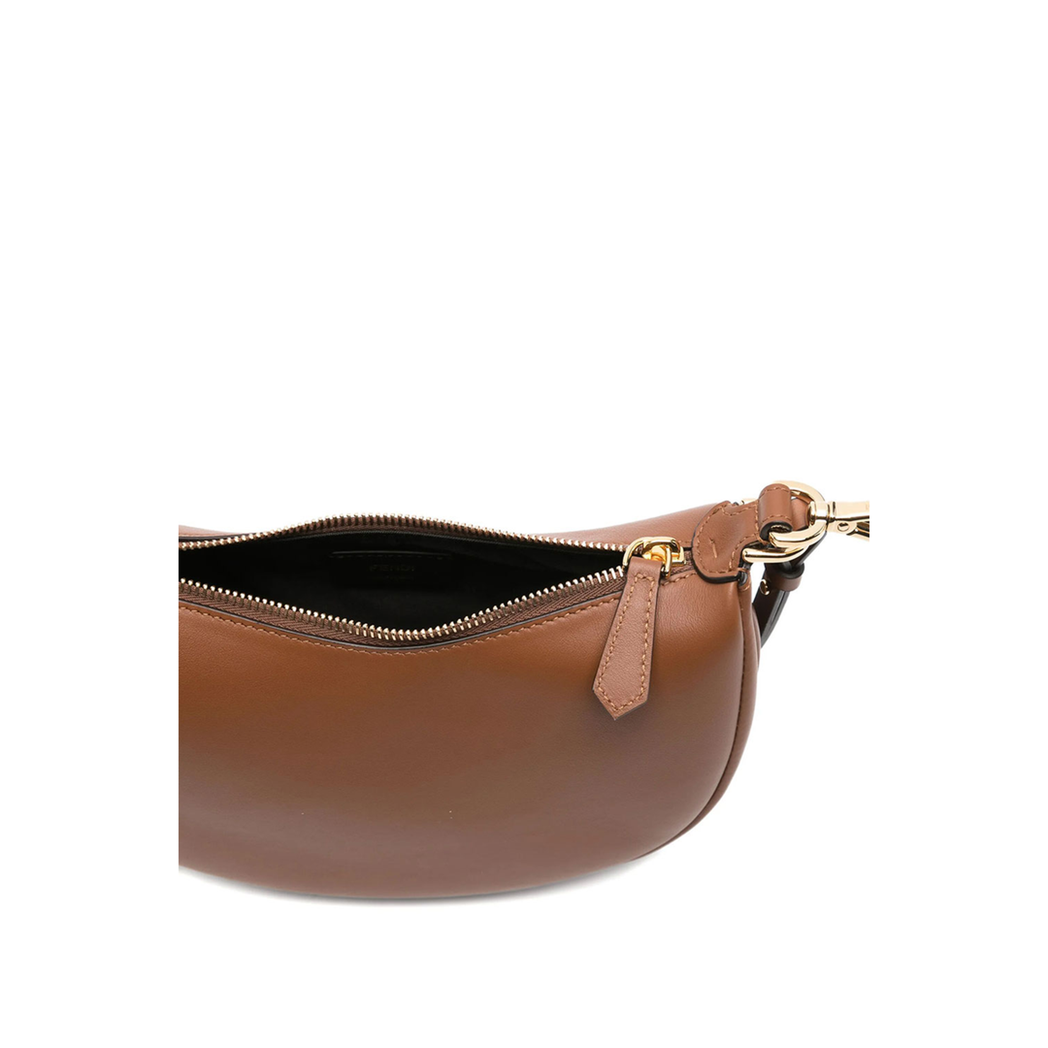 Fendigraphy Mini Calf Leather Hobo Bag - Brown - Image 5