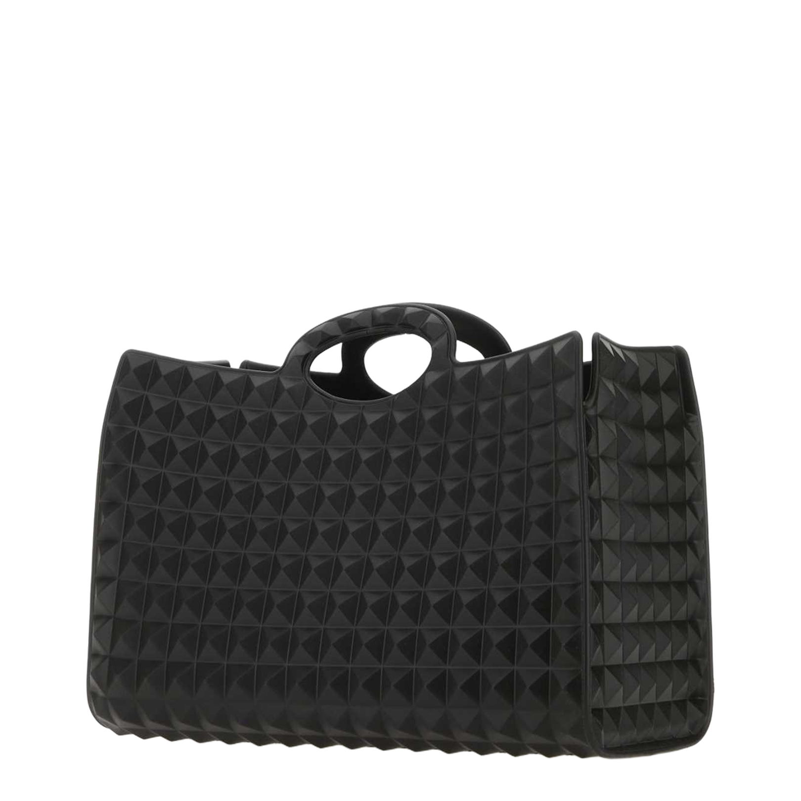 Black Rubber Le Troisième Shopping Bag - Image 3