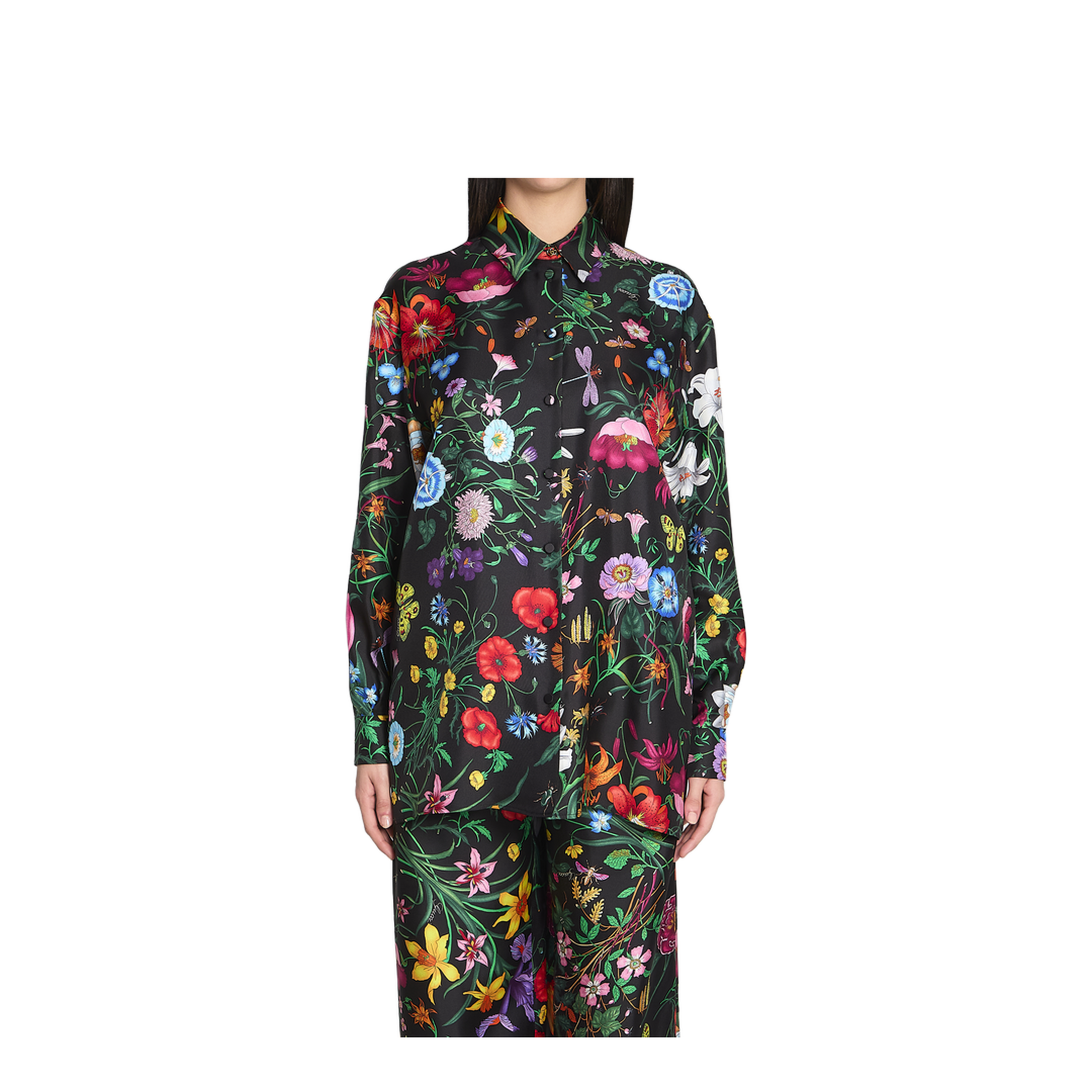 Printed Silk Twill Shirt - Image 1