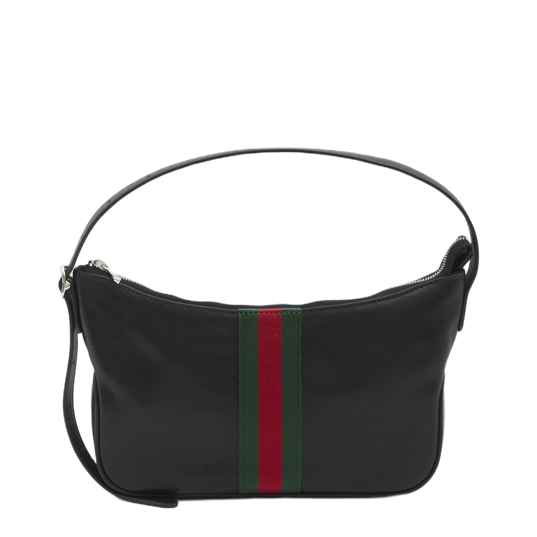 Lunetta Small Crossbody Bag in Black Leather - Image 1