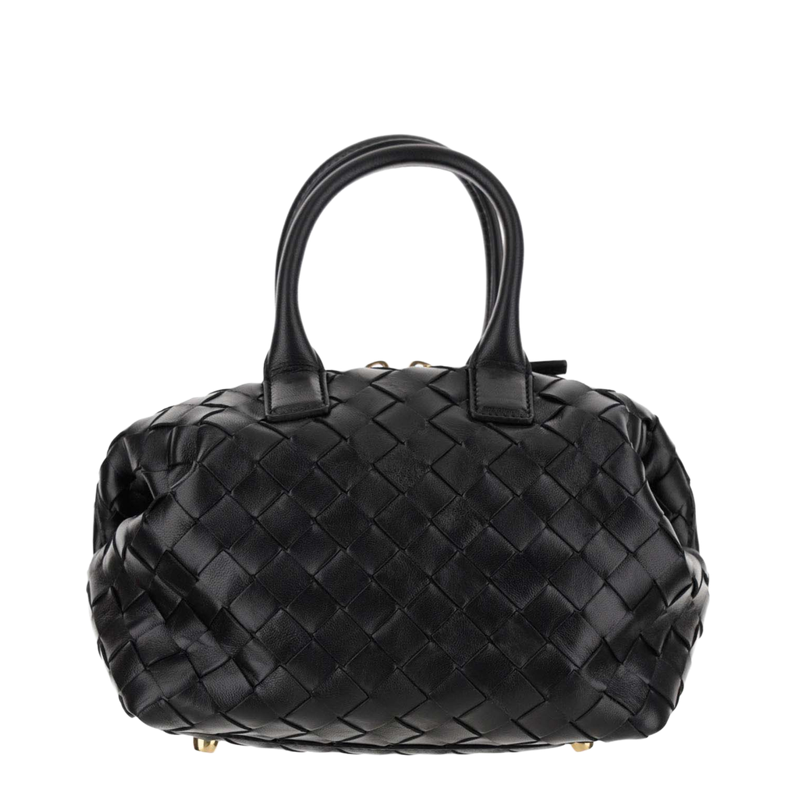 Bauletto Mini Leather Handbags - Black - Image 1