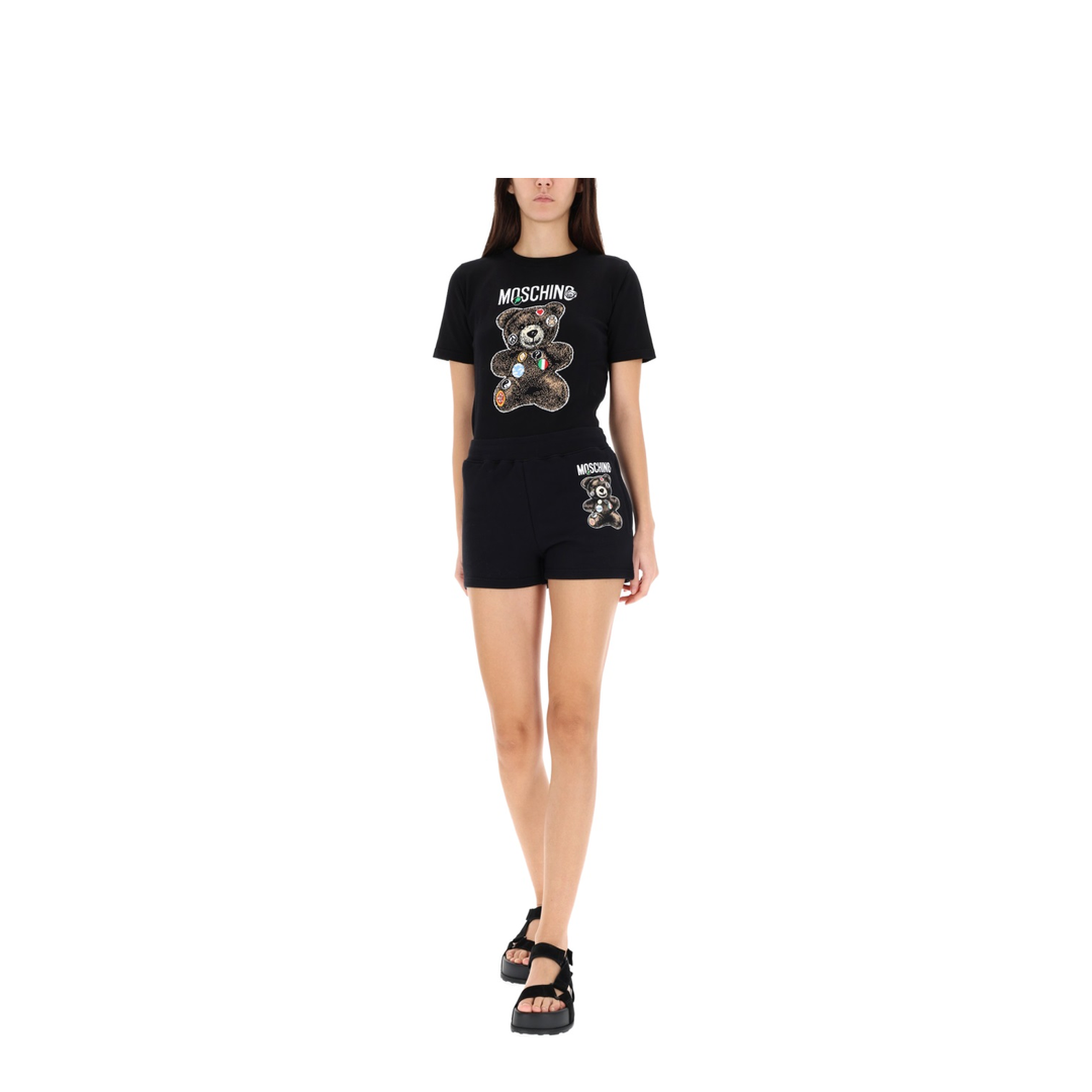 Shorts with Teddy Print - Image 2