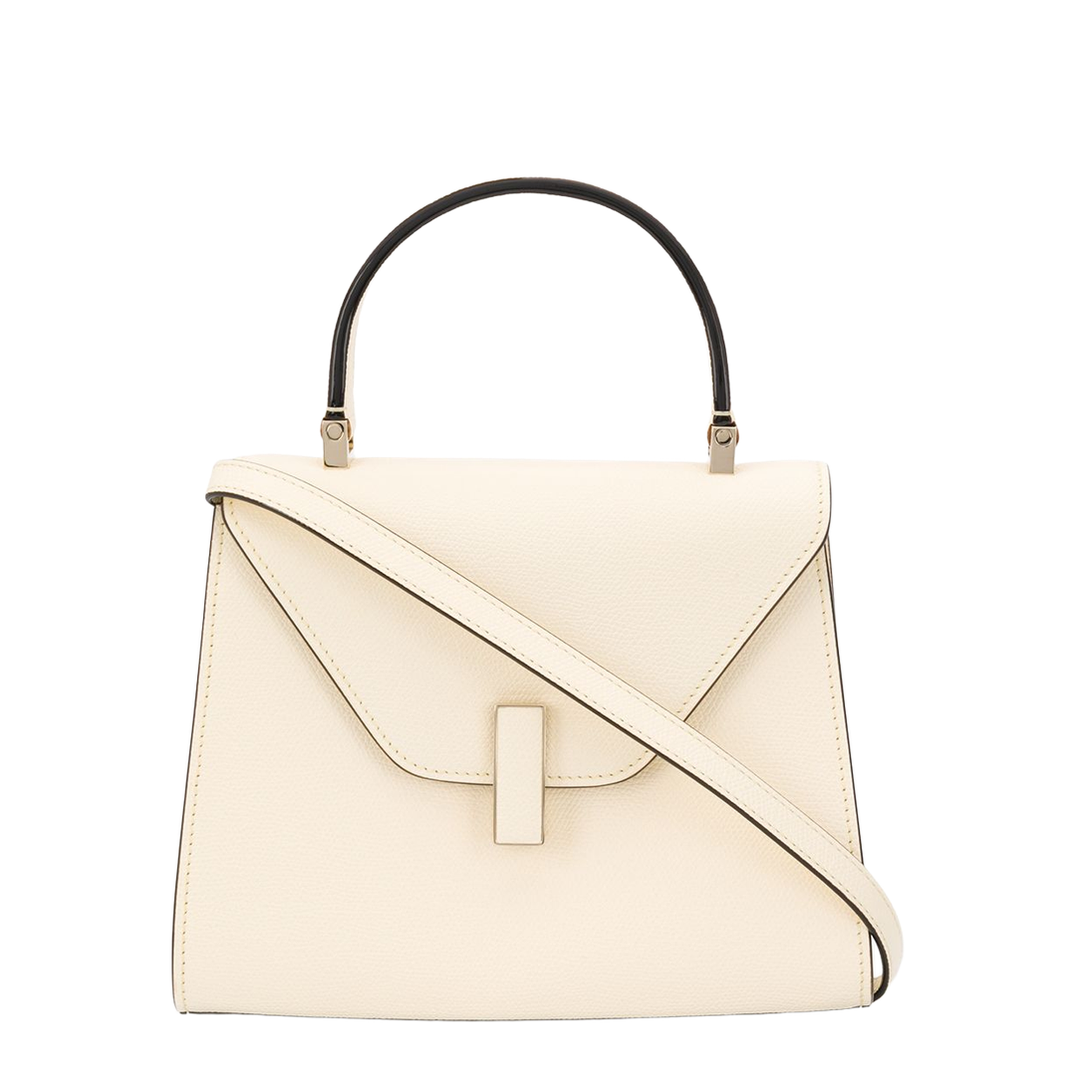Iside Mini Millepunte Calf Leather Top Handle Bag - Pergamena White - Image 1