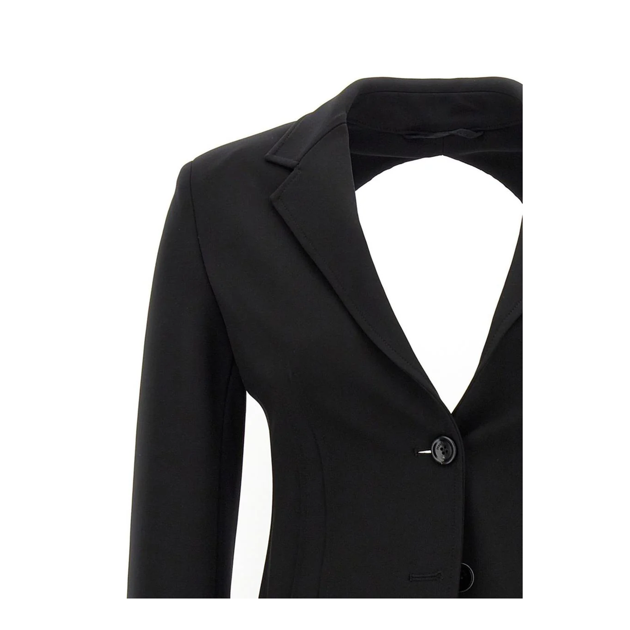 Single-Breasted Blazer - Beige - Image 2