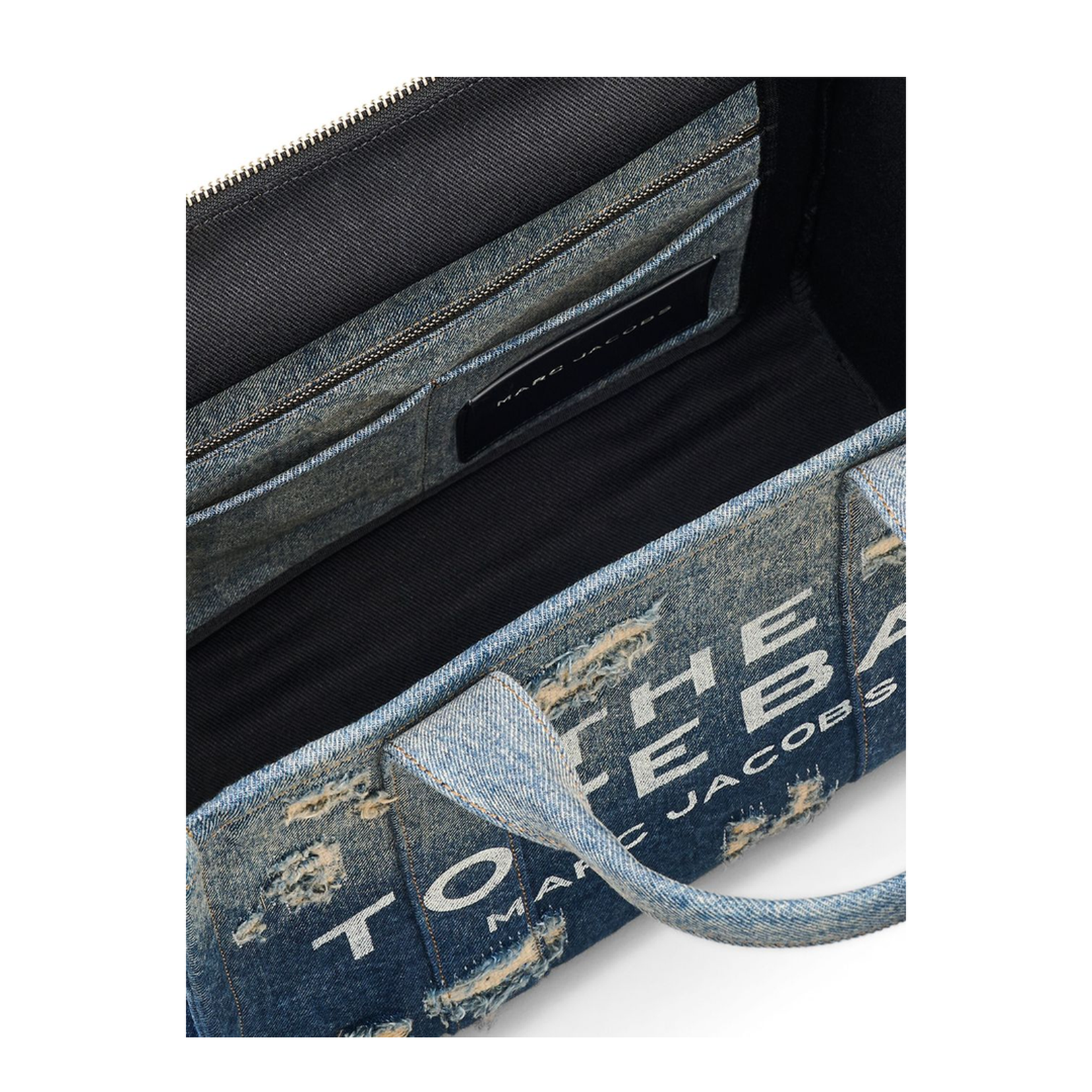 Denim Medium Rip And Repair Tote Bag - Image 2