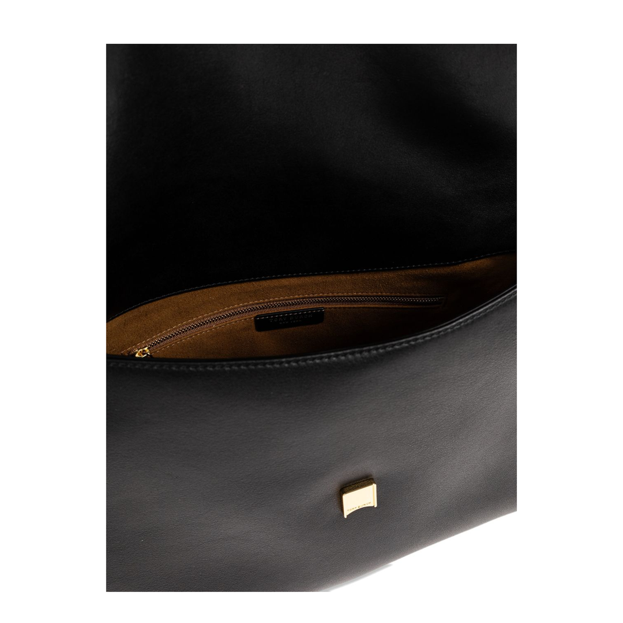 Charlie Large Leather Shoulder Bag - Black - Image 3