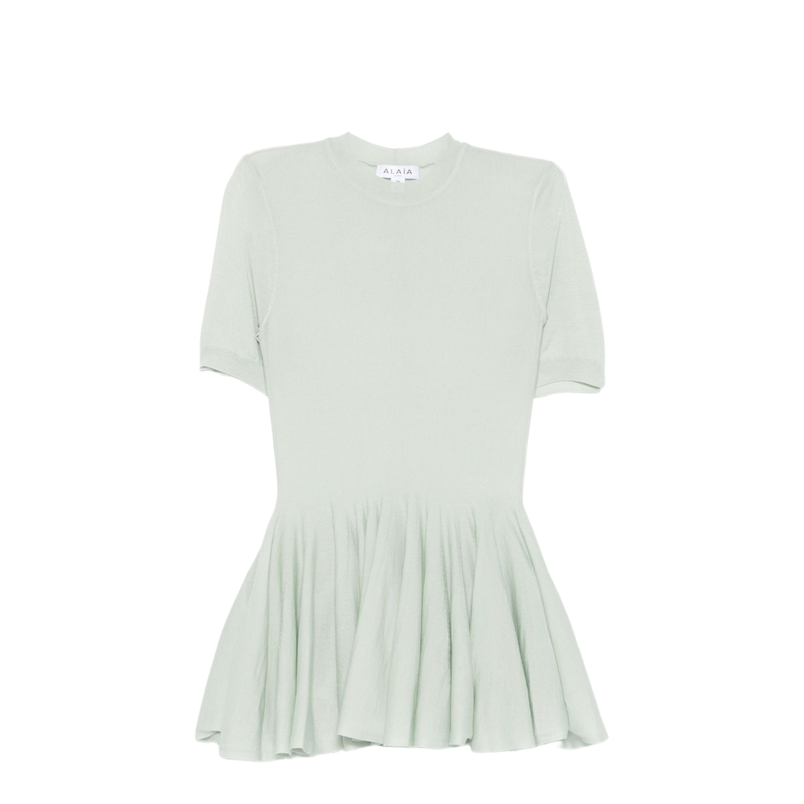 Wool Peplum Top - Image 1