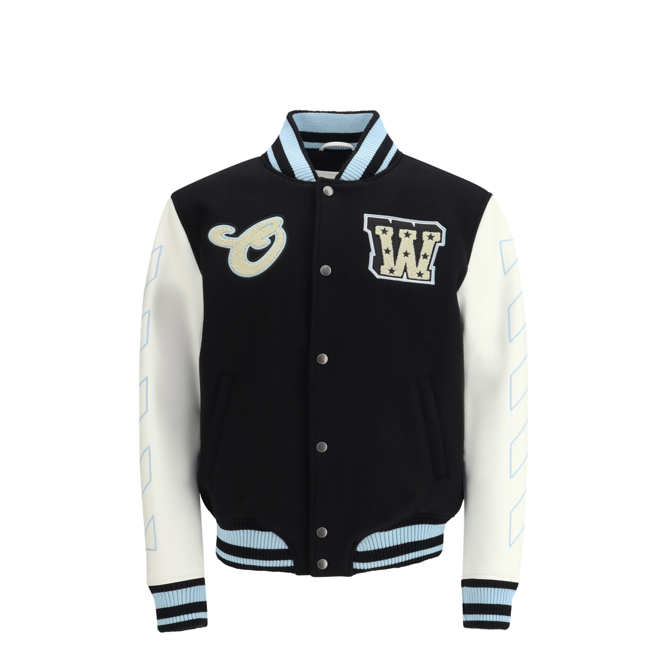 Star-Logo Varsity Bomber Jacket - Image 1