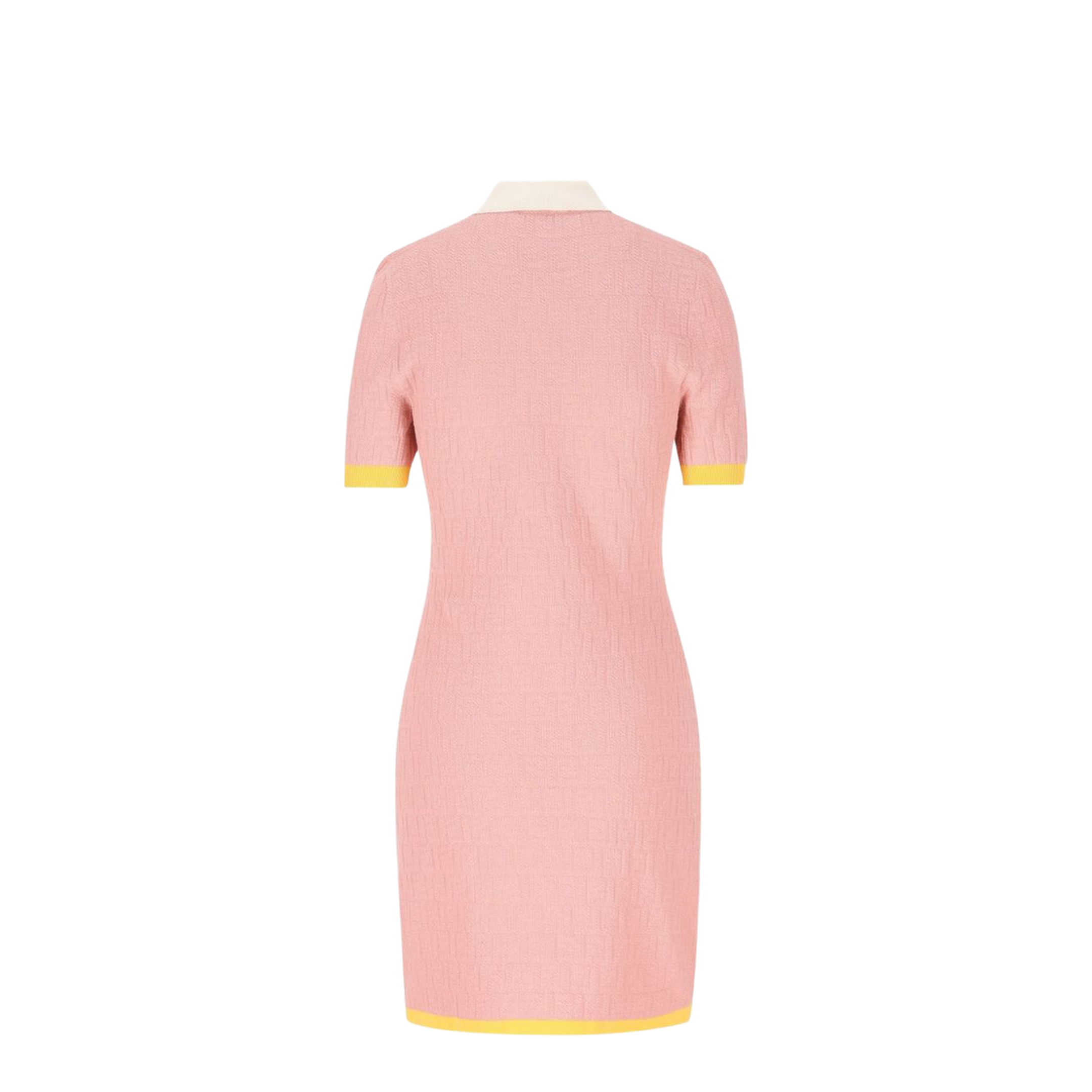 Pink Polo Dress with FF Jacquard - Image 2
