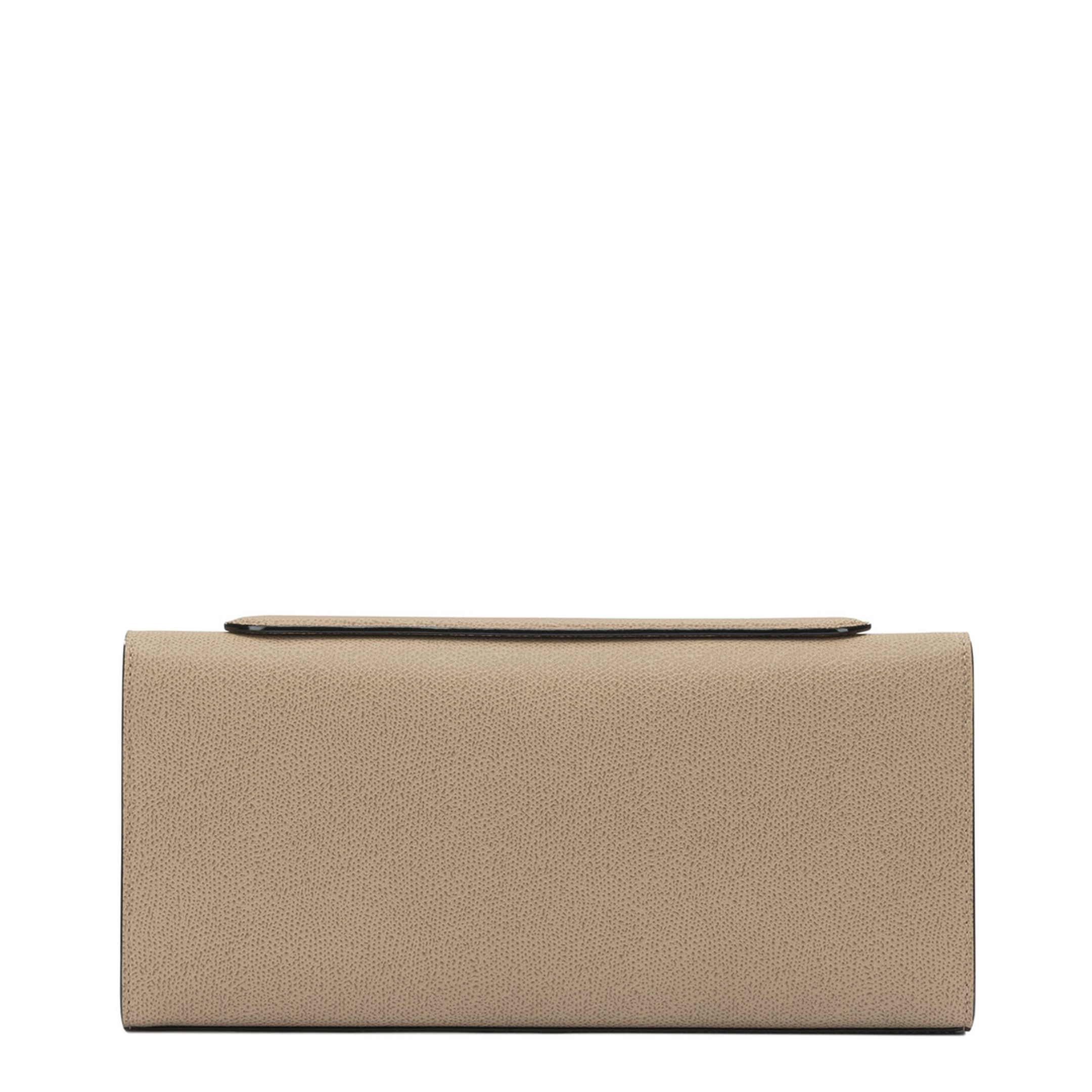 Iside Medium Calf Leather Clutch - Cashmere Beige - Image 3