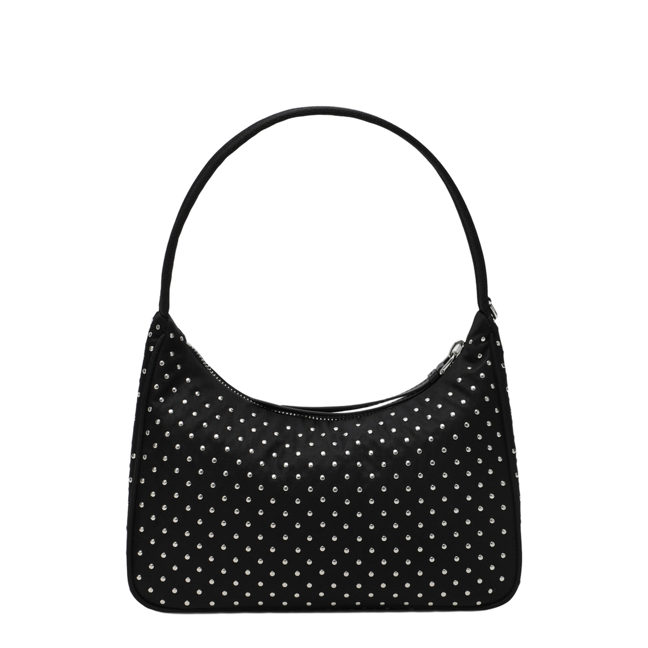 Black Re-Edition Handbag with Studs - Image 2