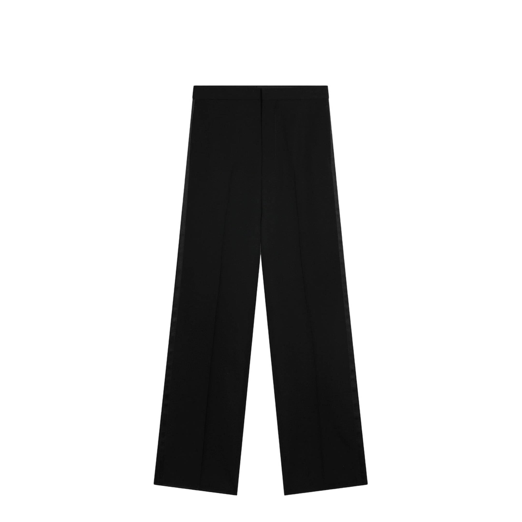 Straight-leg wool trousers - Image 1