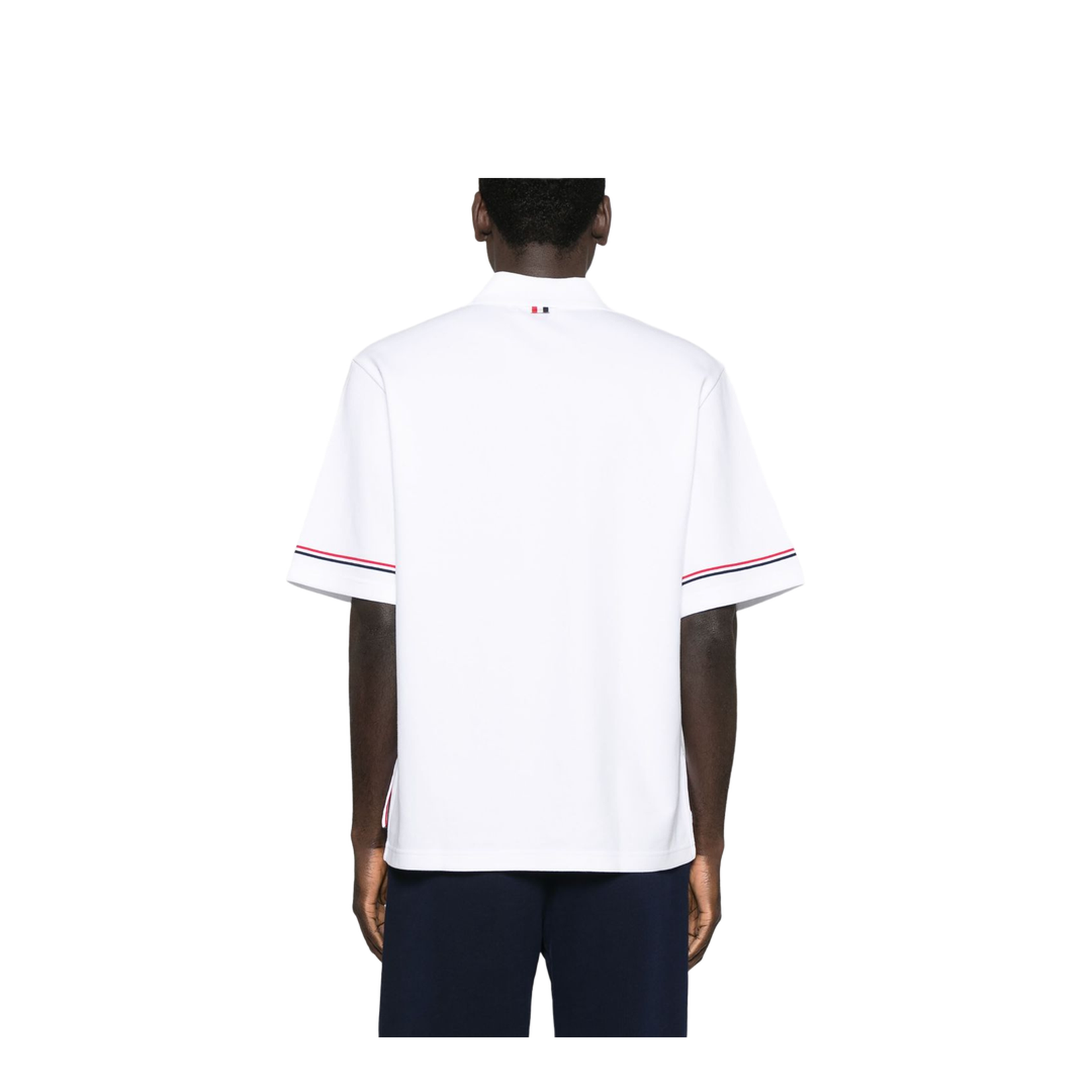 Rugby Fit RWB Stripe Short Sleeve Polo Shirt - Image 2