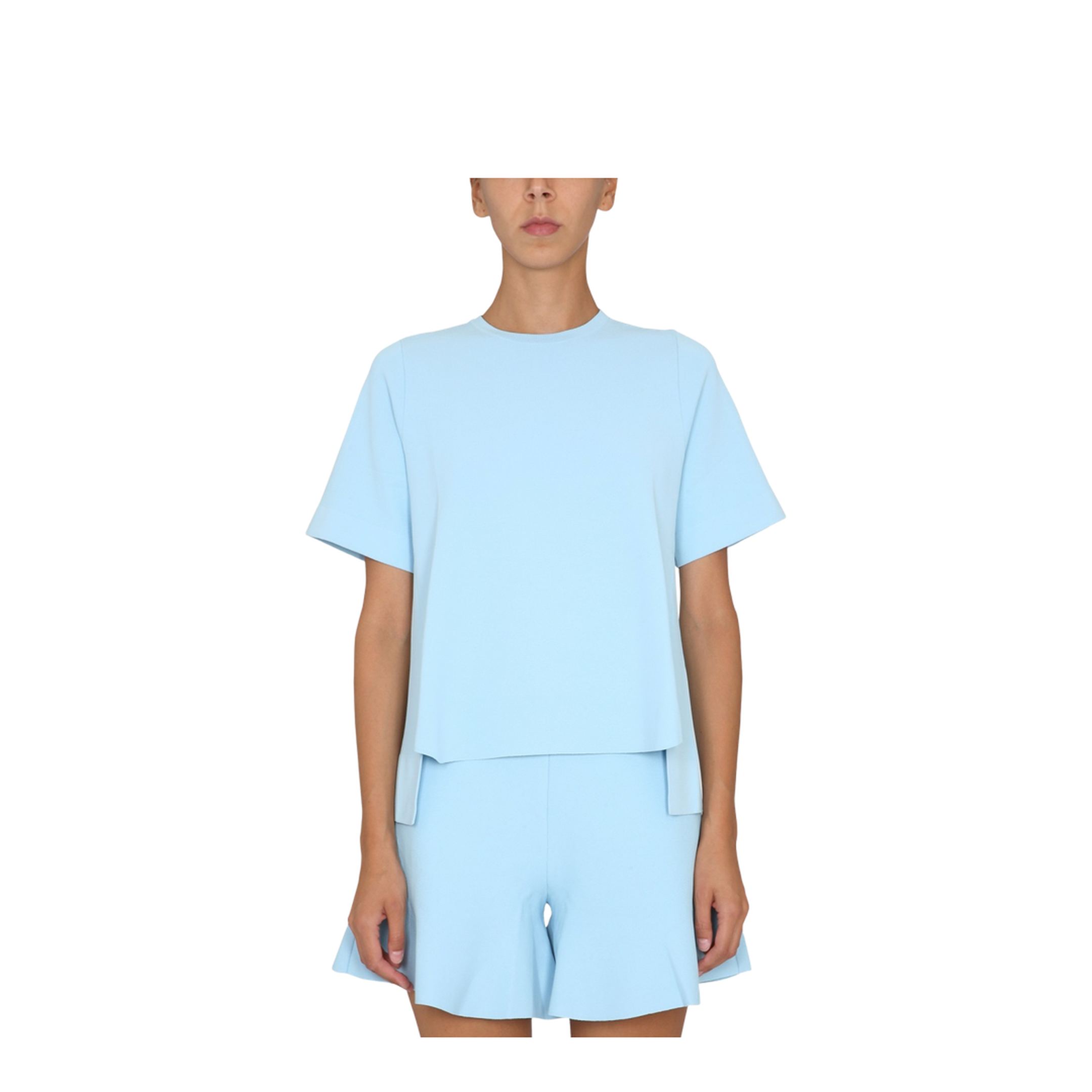 T-Shirt with Asymmetrical Hemline - Image 1