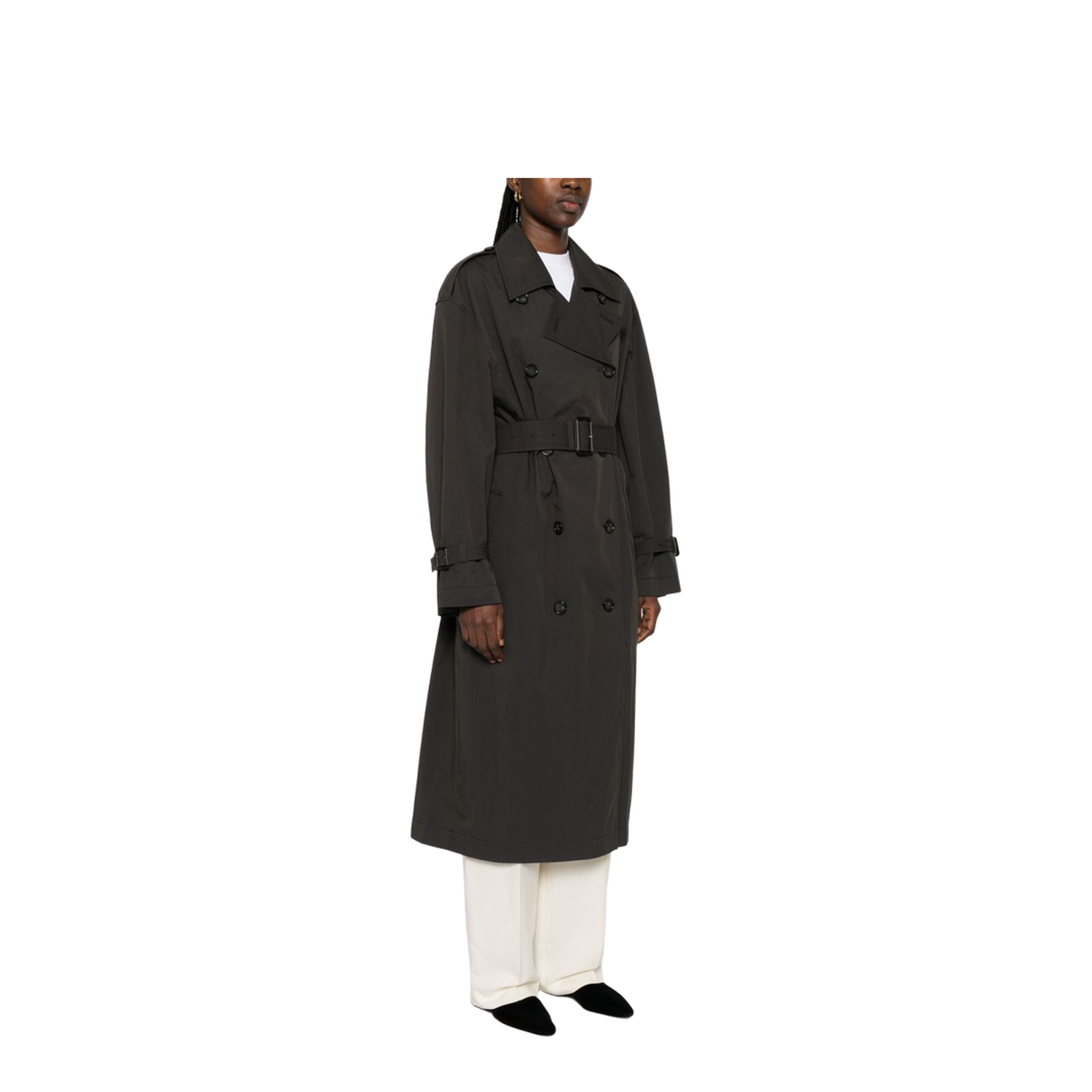 Cotton Blend Trench Coat - Image 5
