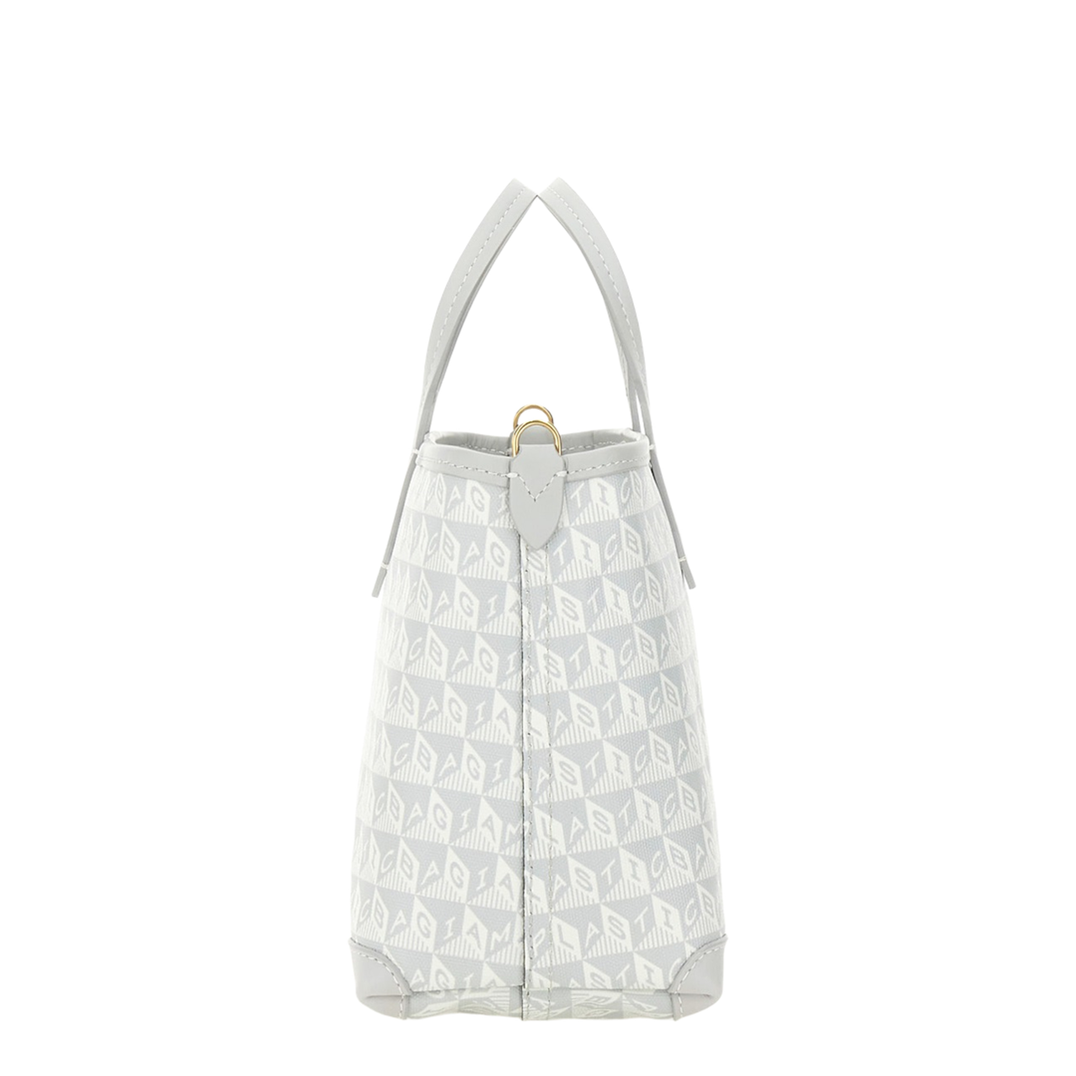 I Am A Plastic Bag XS Wink Zipped Cross-body Tote - Frost - Image 4