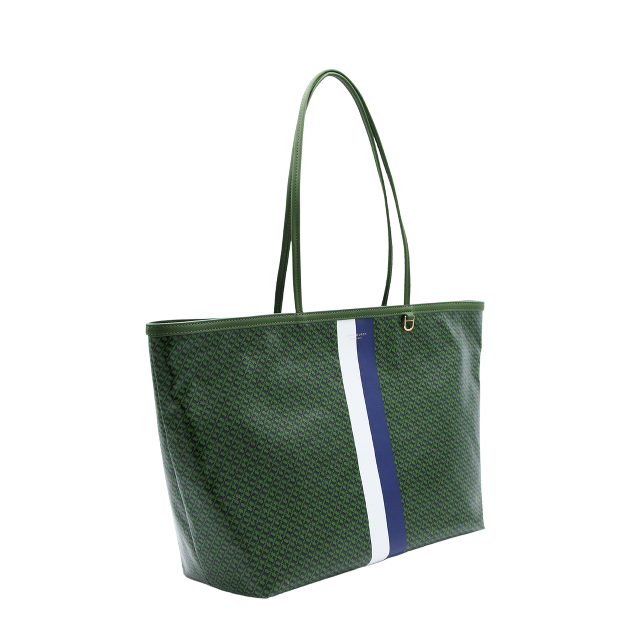 Racer Coated Canvas Tote - Green - Image 3
