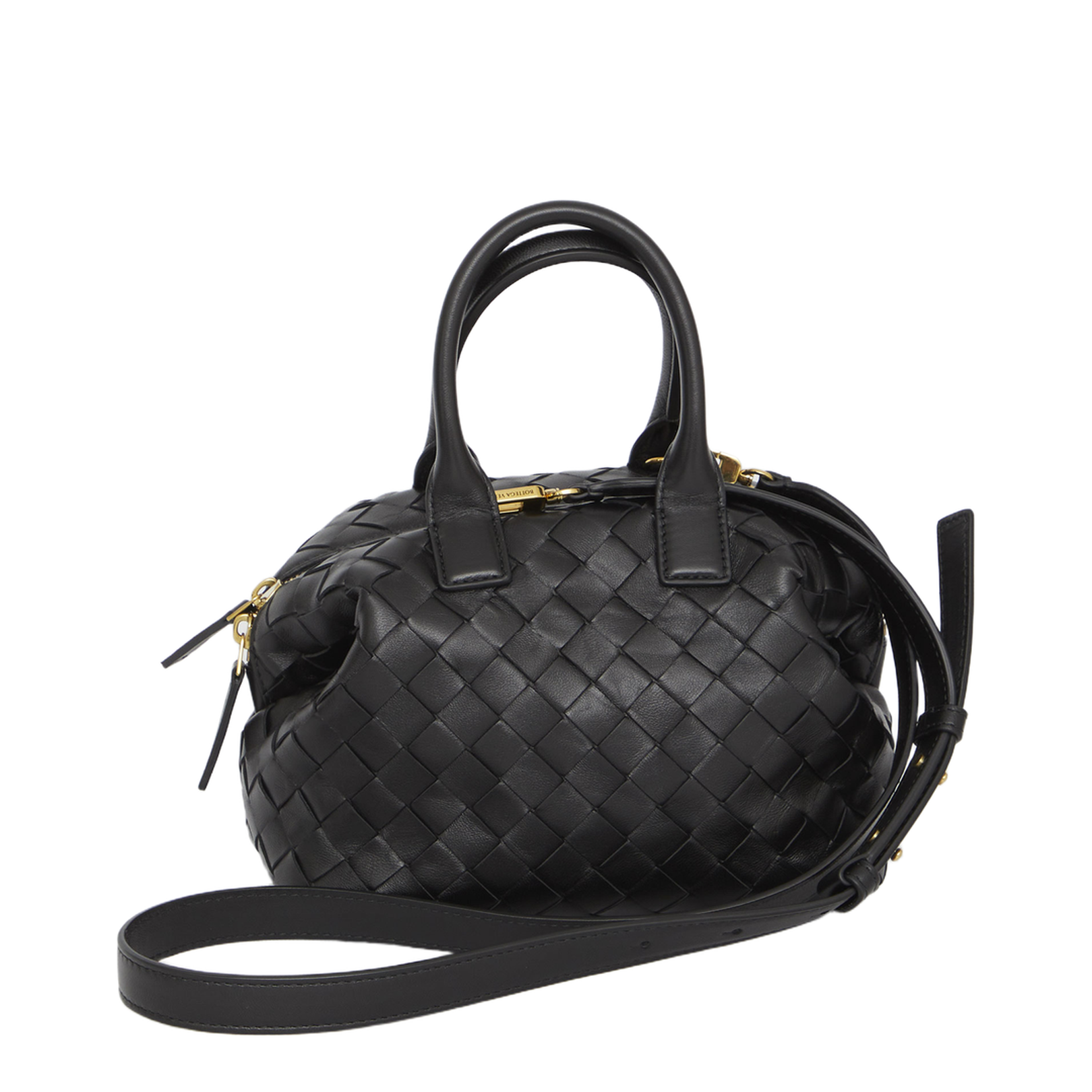 Bauletto Mini Leather Handbags - Black - Image 2