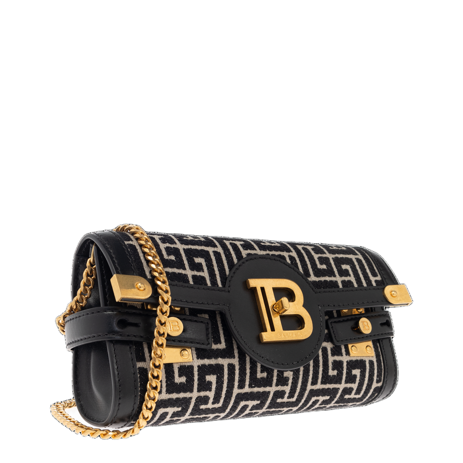 B-Buzz Pouch 23 in Monogrammed Jacquard Canvas and Leather - Image 3