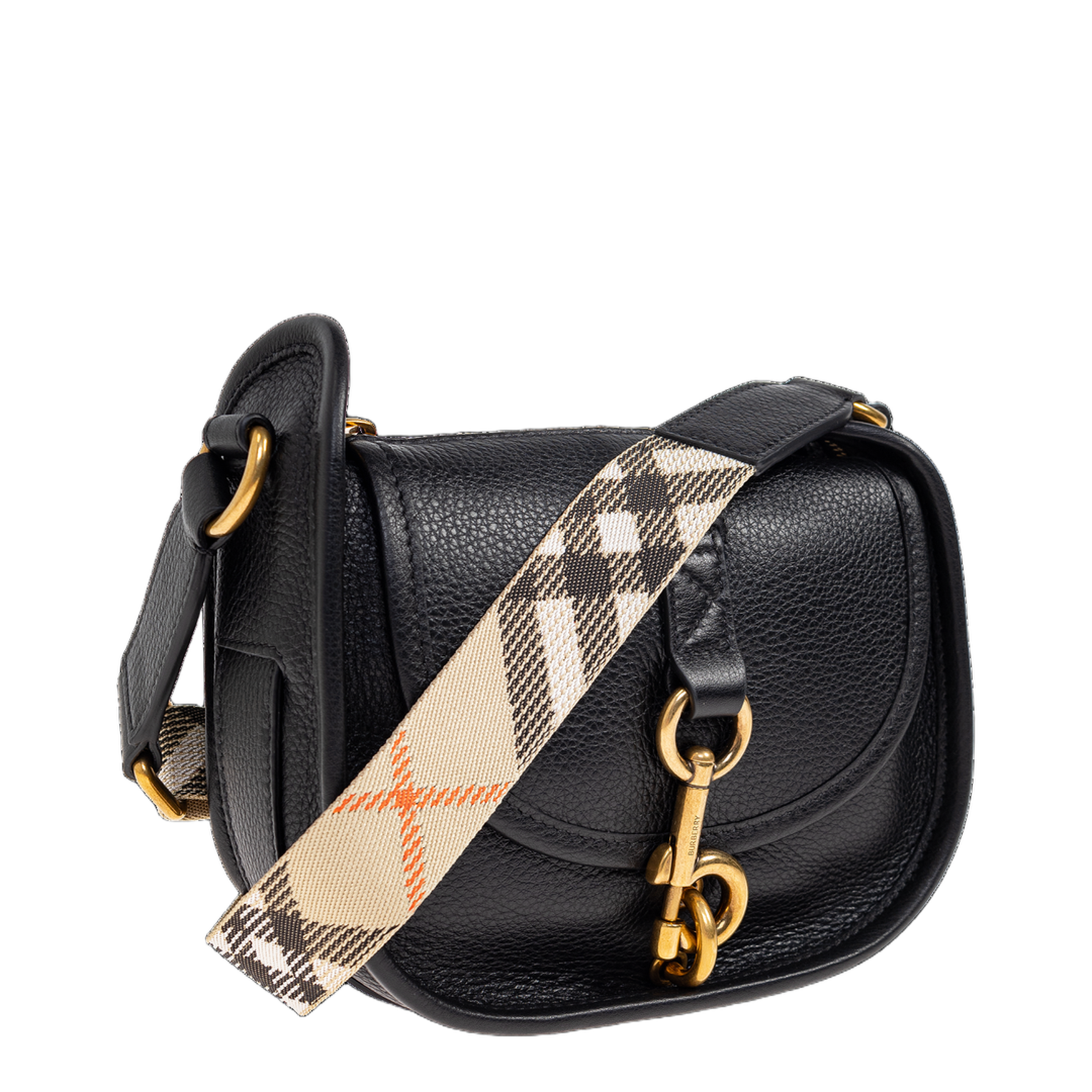 B Clip Mini Calfskin Messenger Bag - Black - Image 4