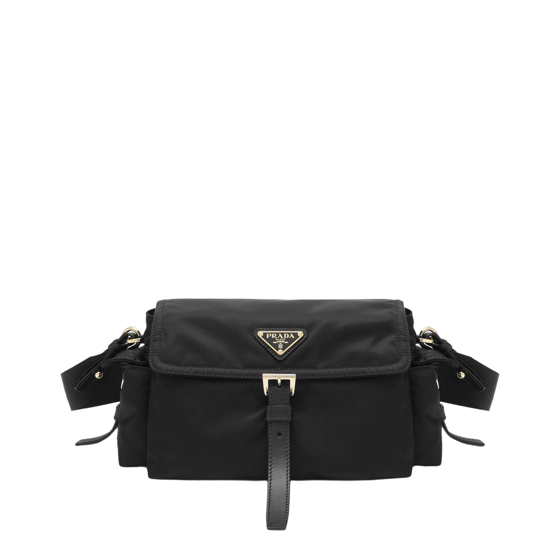 Explore Medium Re-Nylon Shoulder Bags - Nero - Image 1