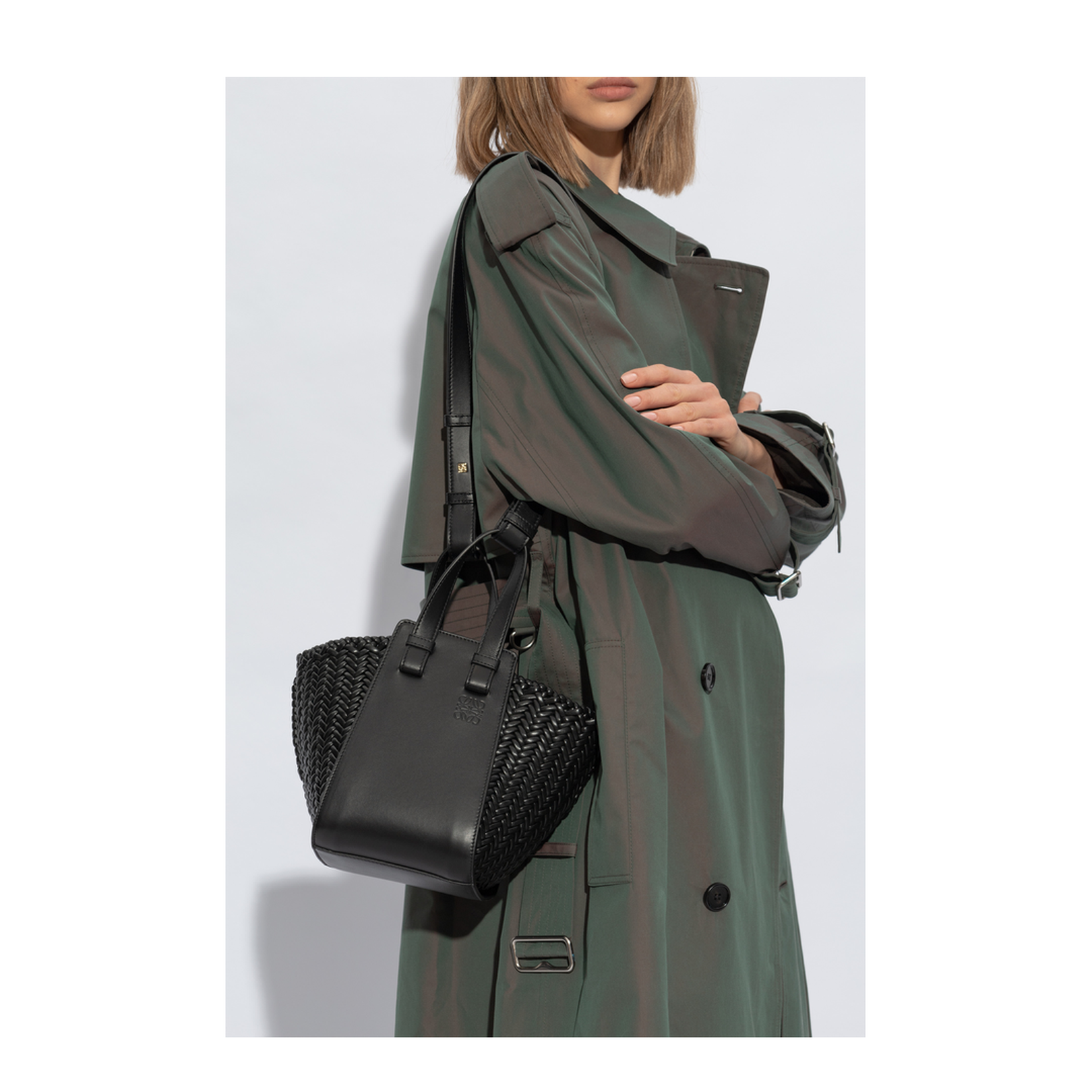 Hammock Calfskin Shoulder Bag - Black - Image 2
