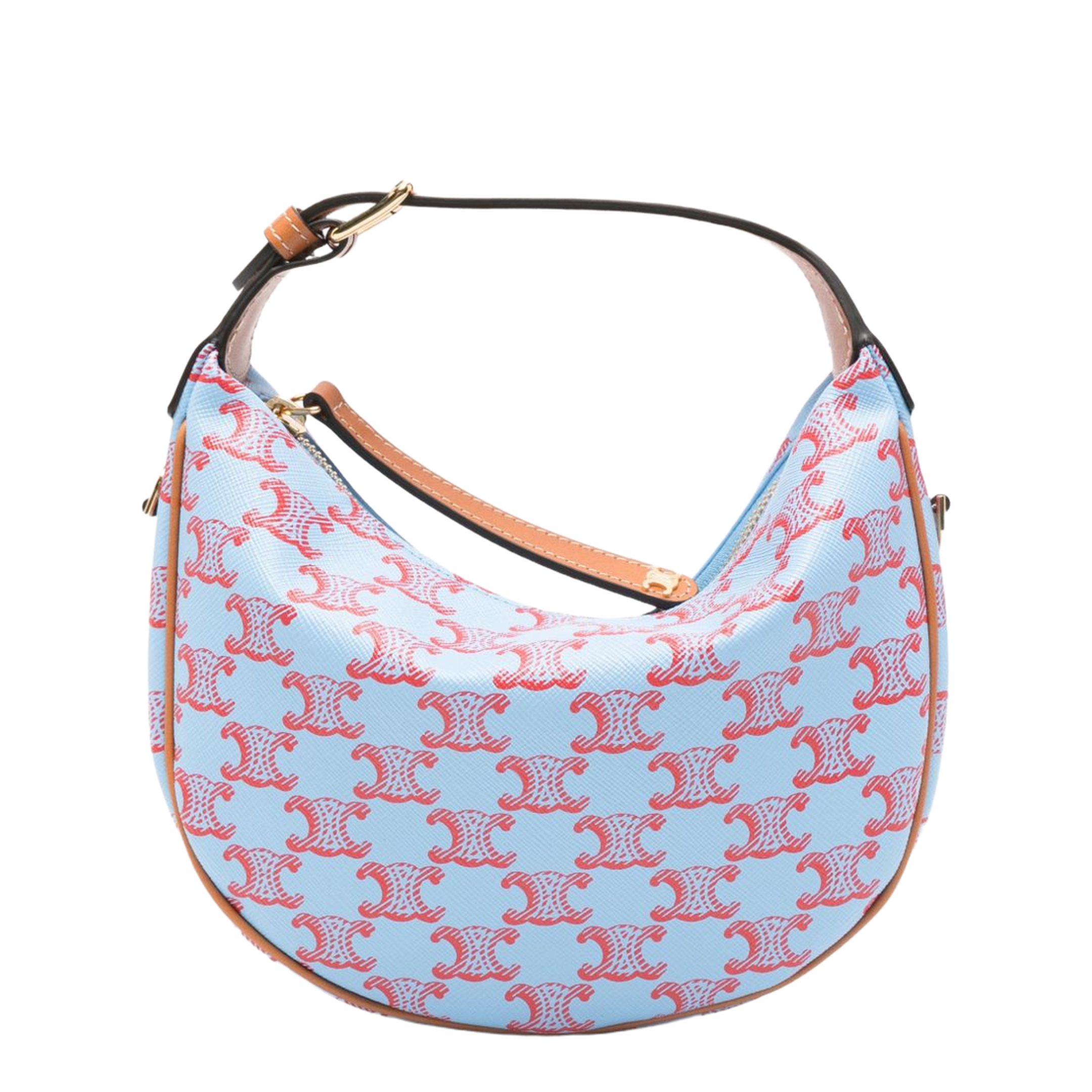 Lulu Teen Triomphe Canvas Hobo Bag - Denim Blue / Red - Image 1