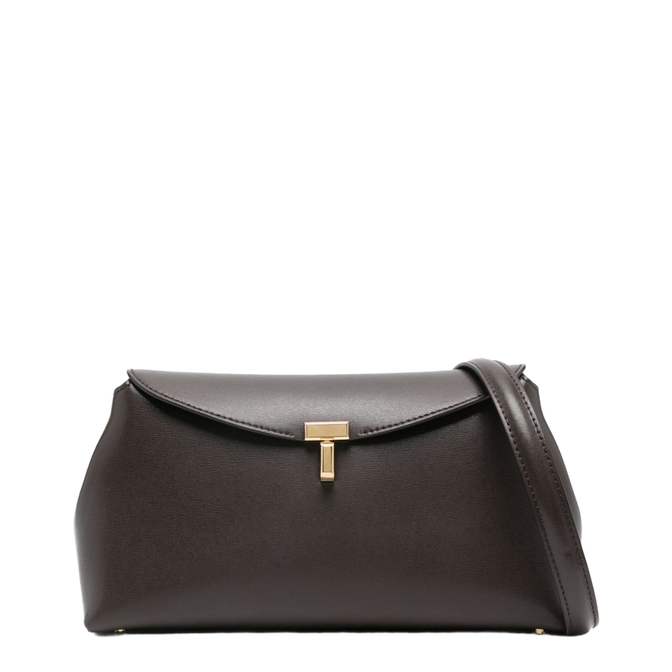 Calf Leather Clutch - Cedar Brown - Image 1