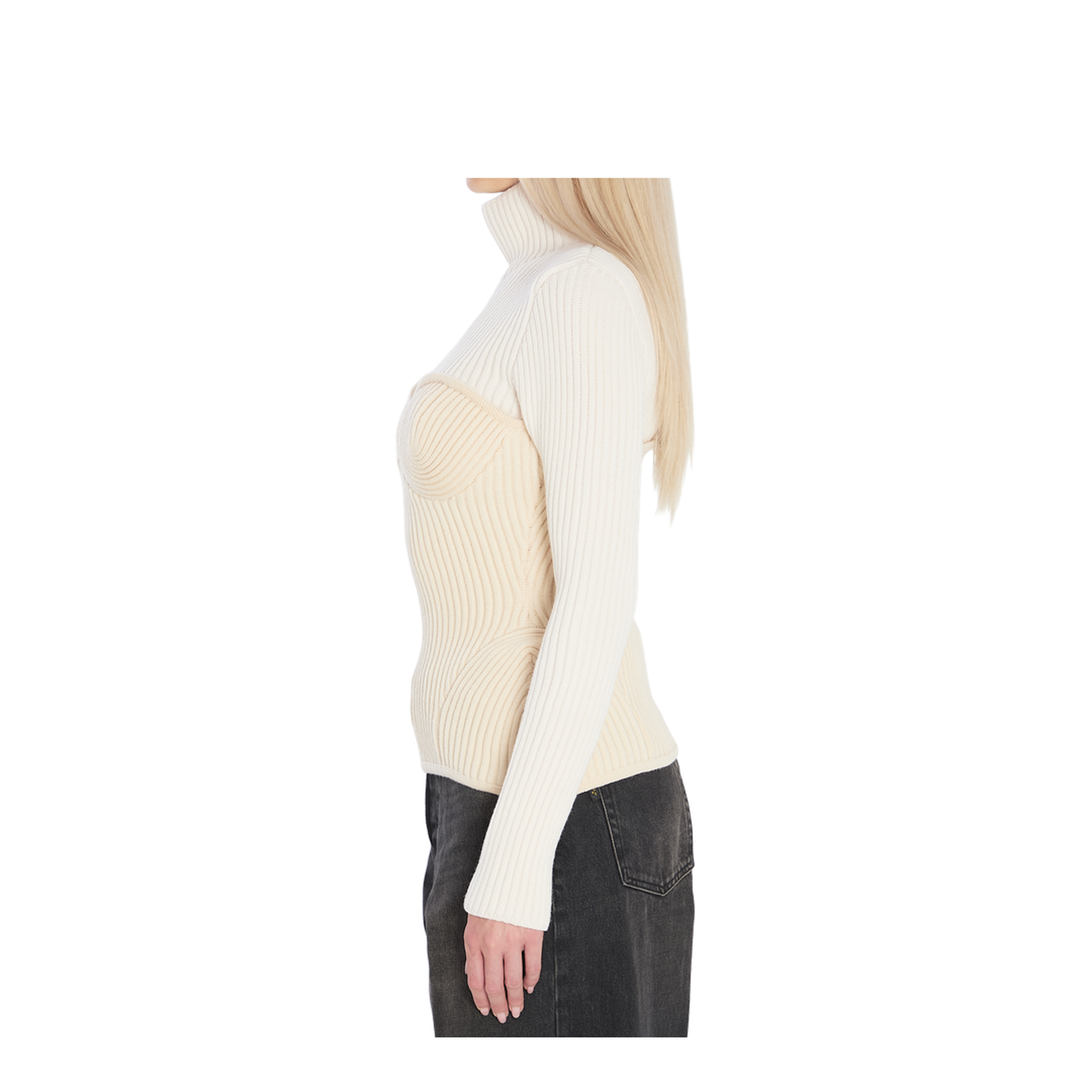 Ribbed Knit Pullover - Image 3