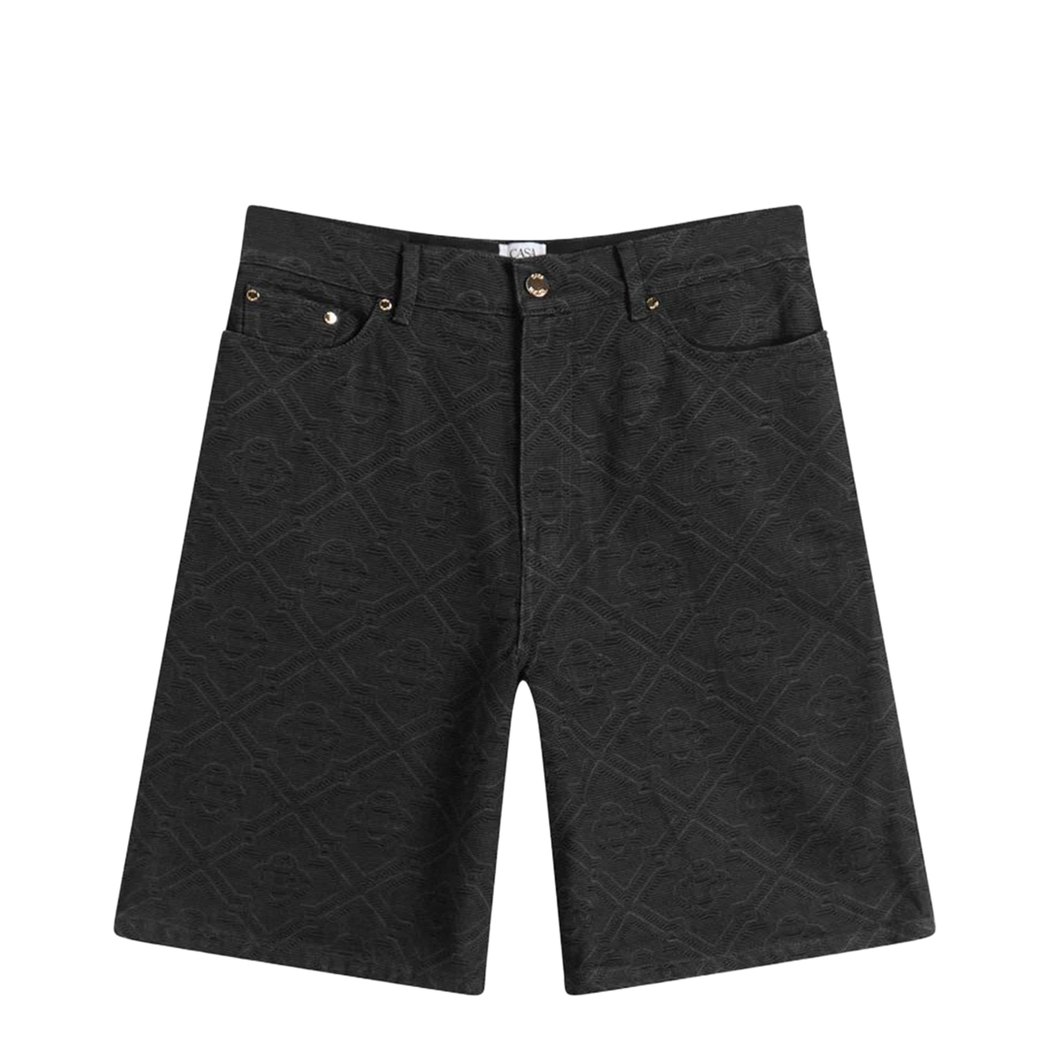 Laser Monogram Denim Shorts - Image 1